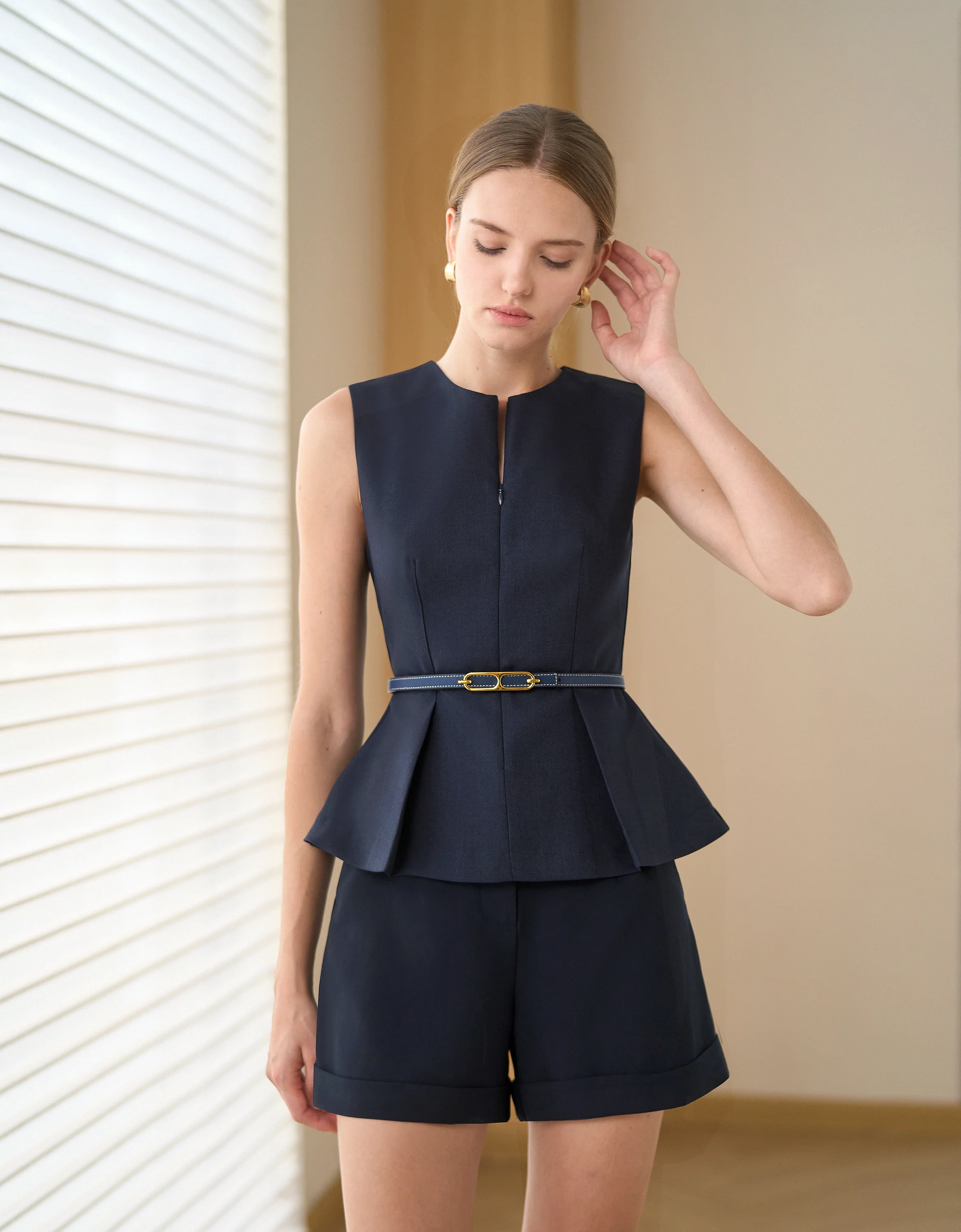 A-line Mid-rise Shorts - Image 5