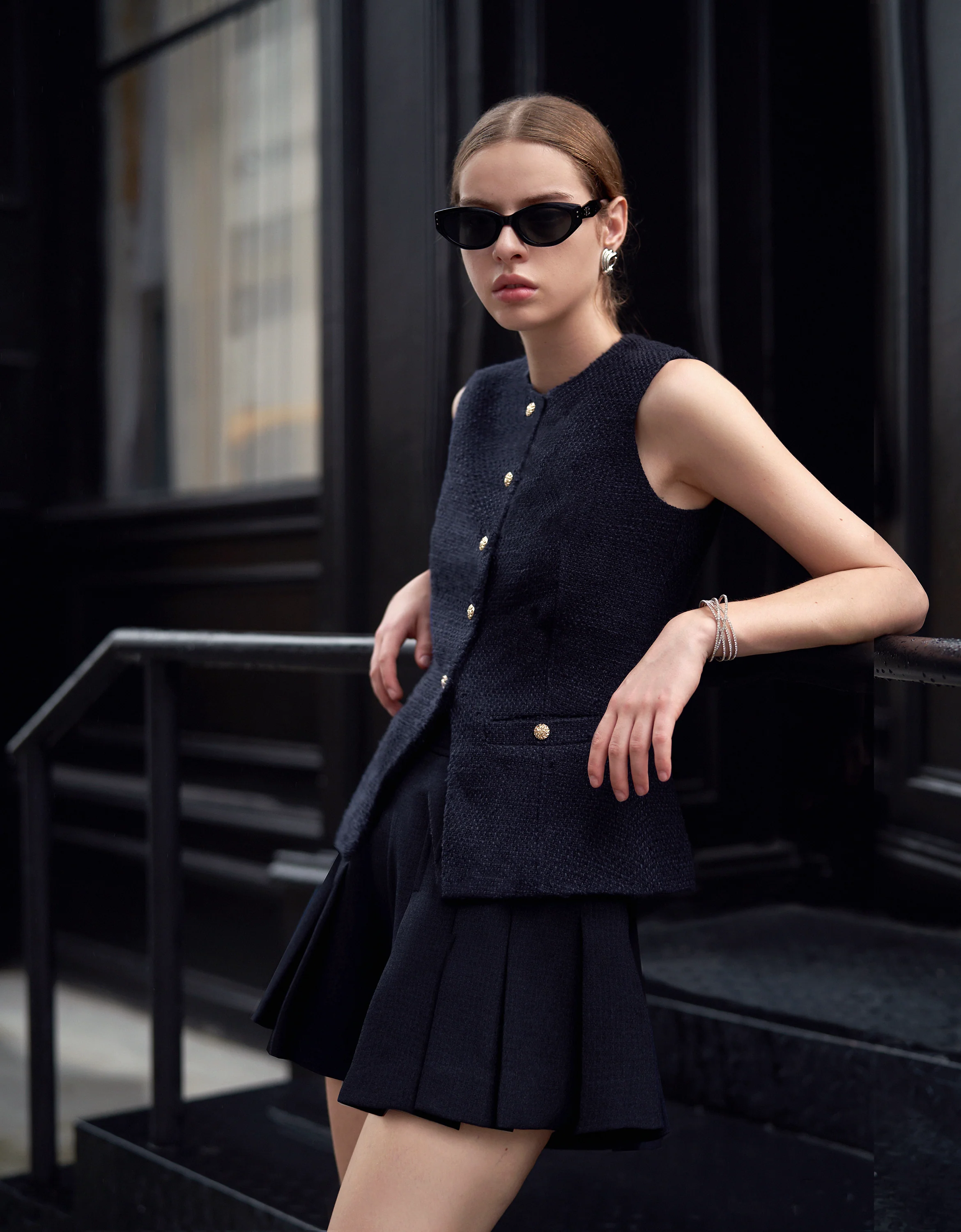 A-line Pleated Shorts - Image 7