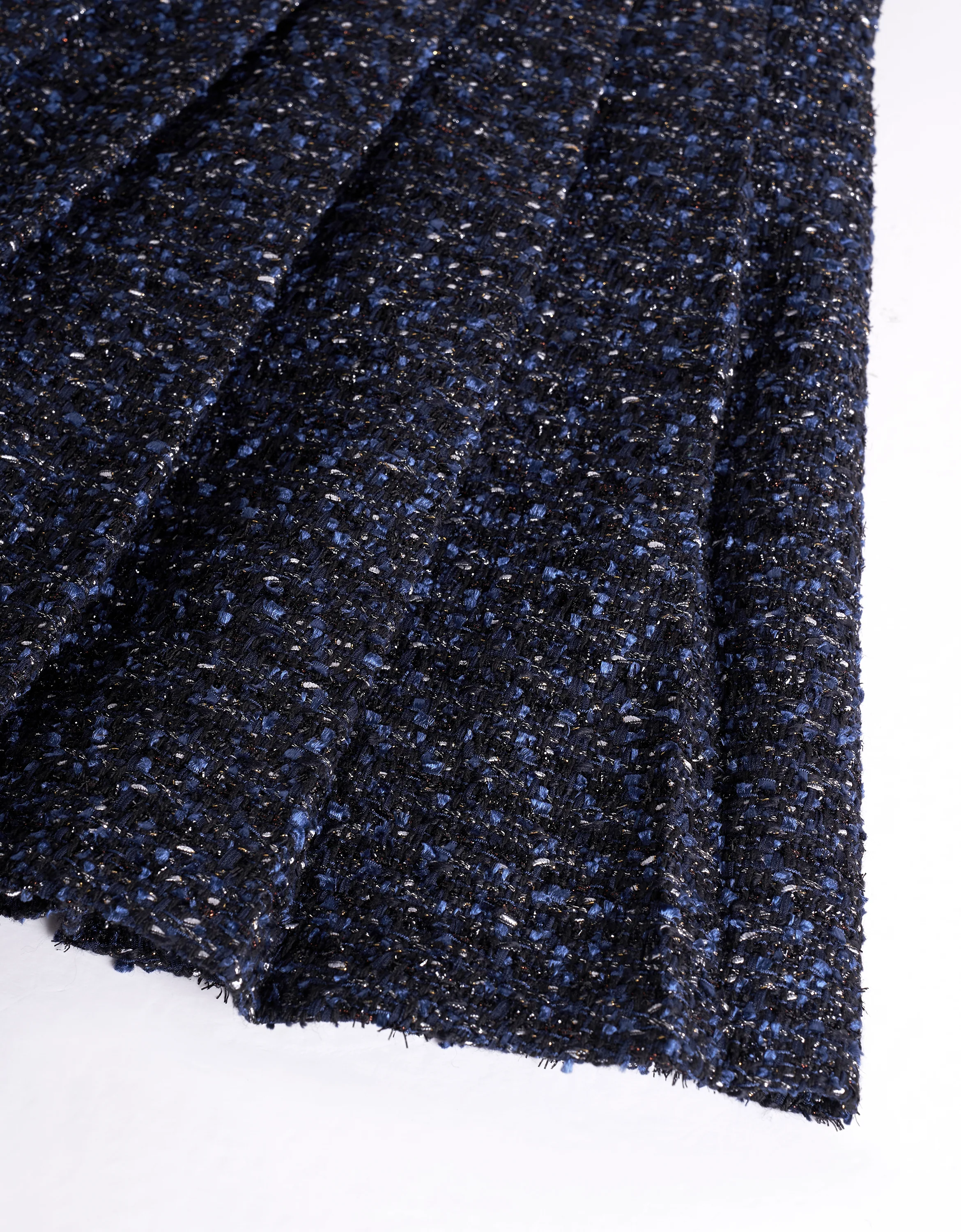 A-line Pleated Tweed Skirt - Image 12