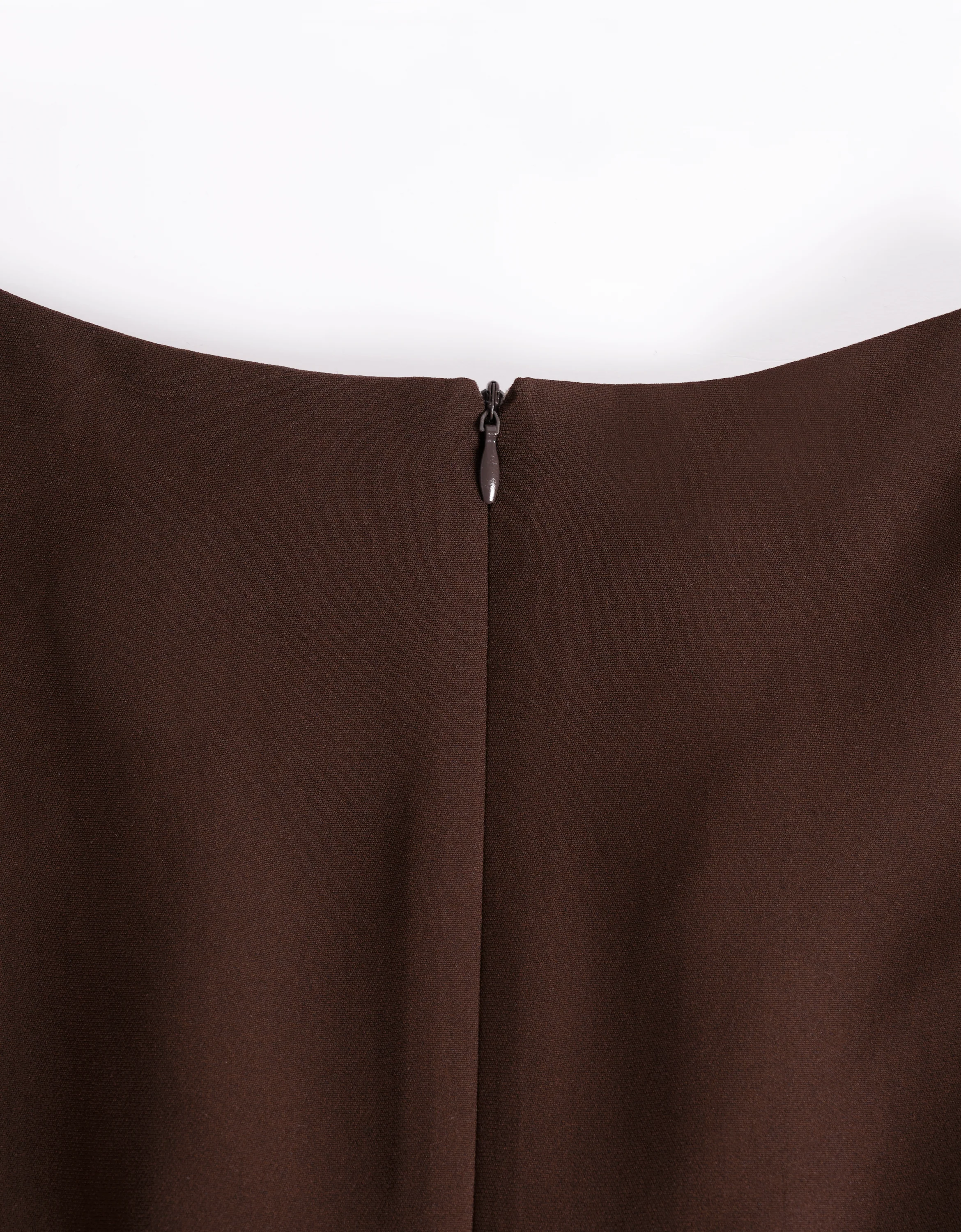 Acetate-blend Boat Neck Fishtail Hem Dress - Image 11