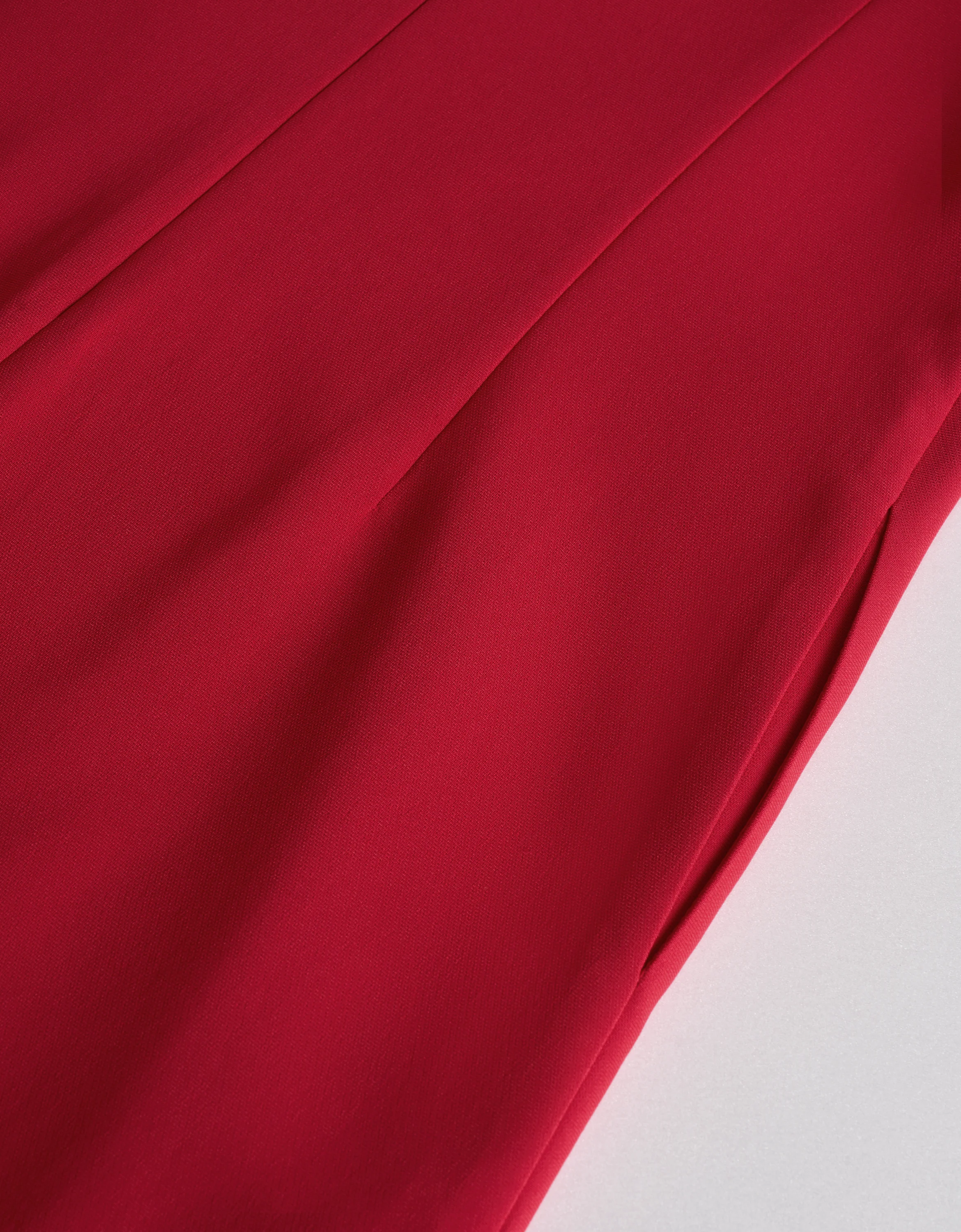 Acetate-blend Bow Neckline Short Sleeve Dress - Image 5