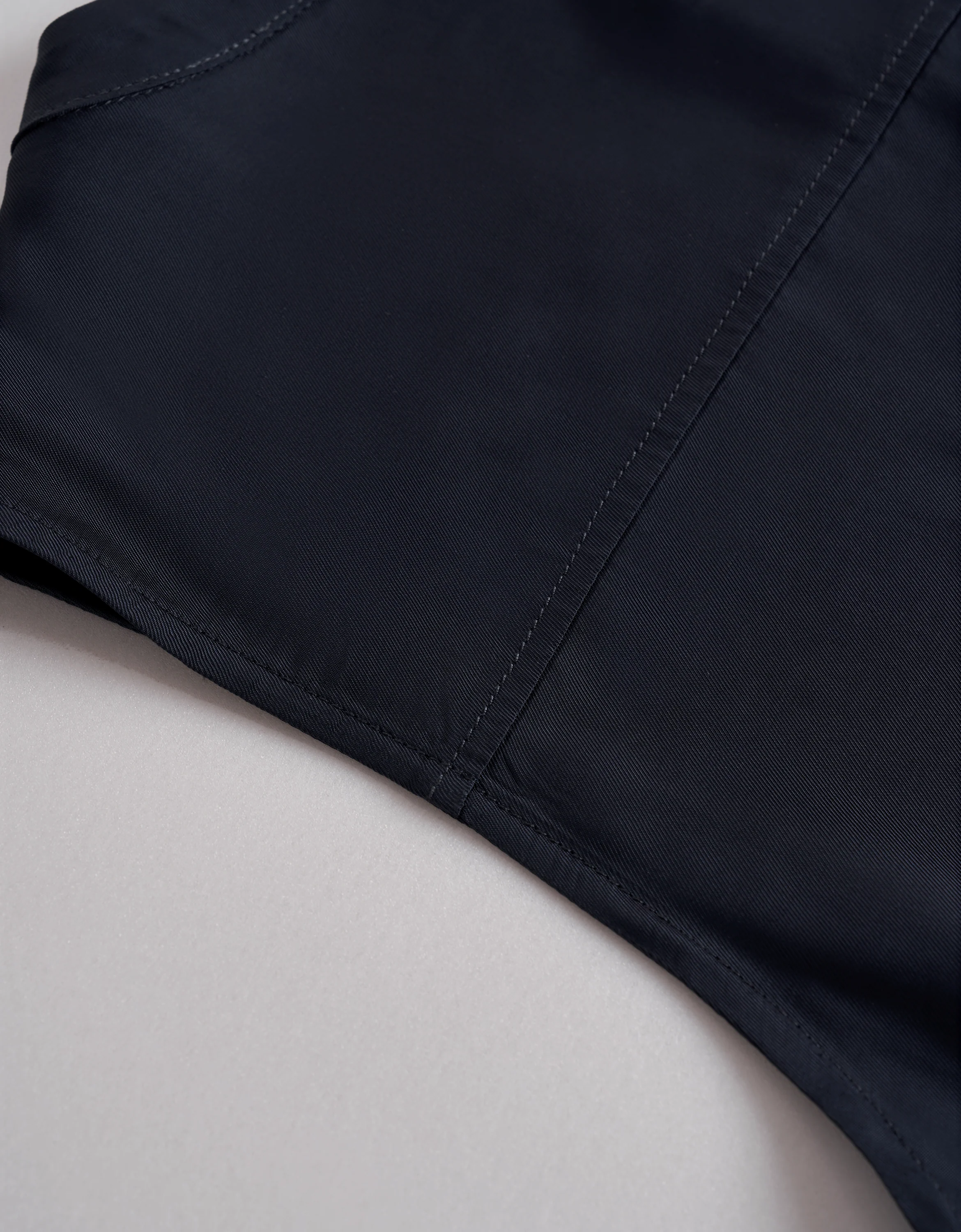 Acetate-blend Button Front V-neck Top - Image 7