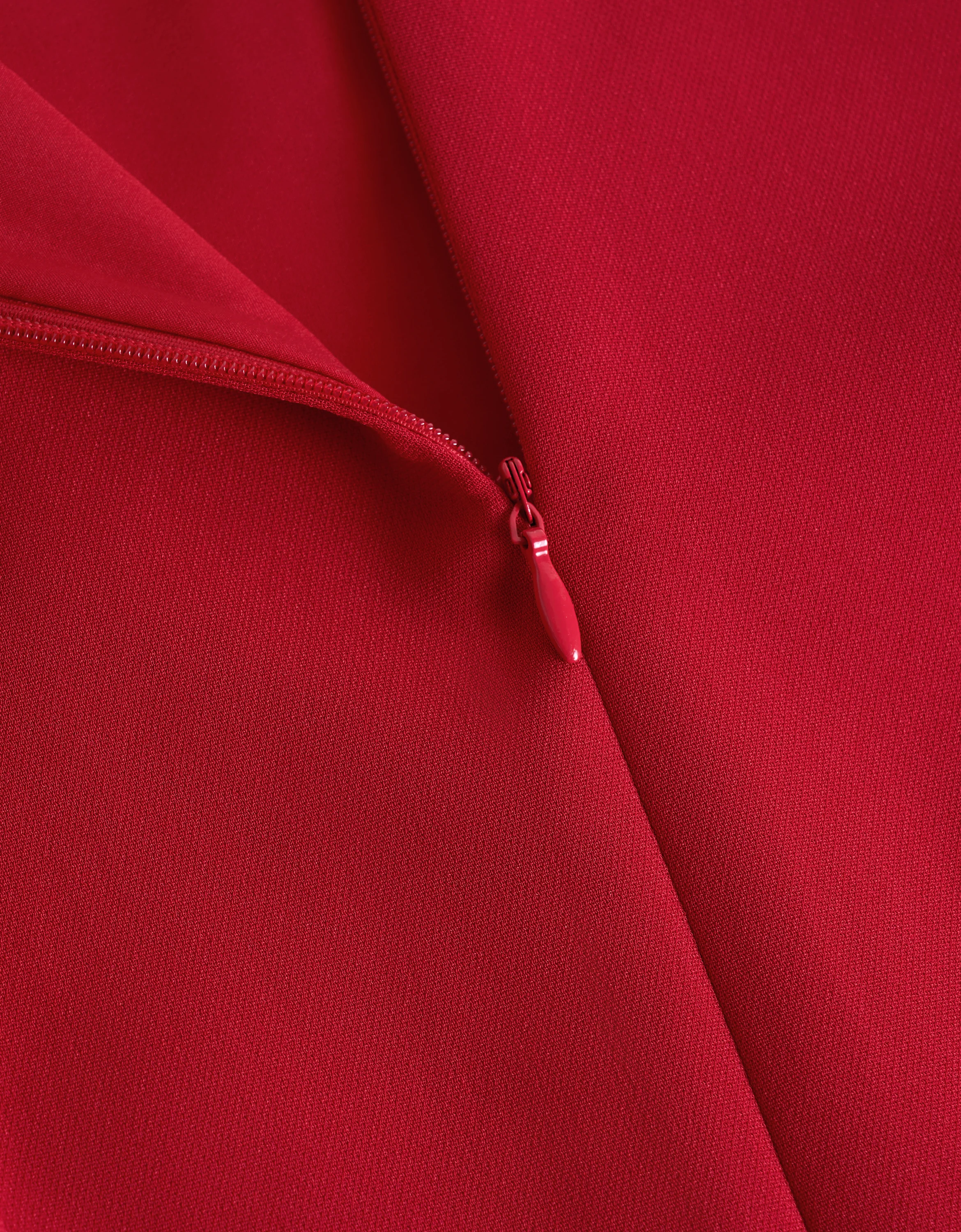 Acetate Blend Zip Up Dress - Image 6