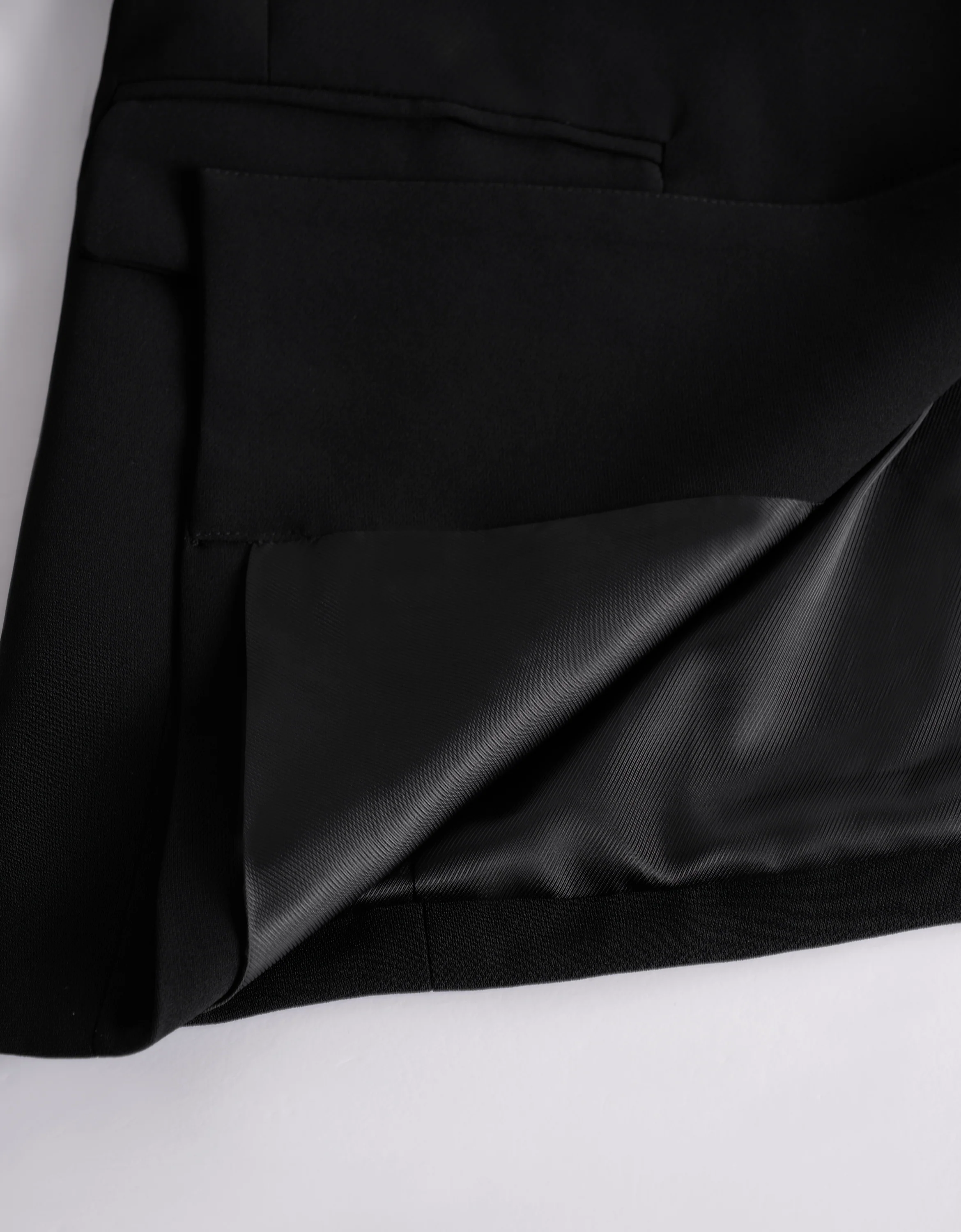 Acetate Contrast Stripe Cuffs Suit Blazer - Image 9