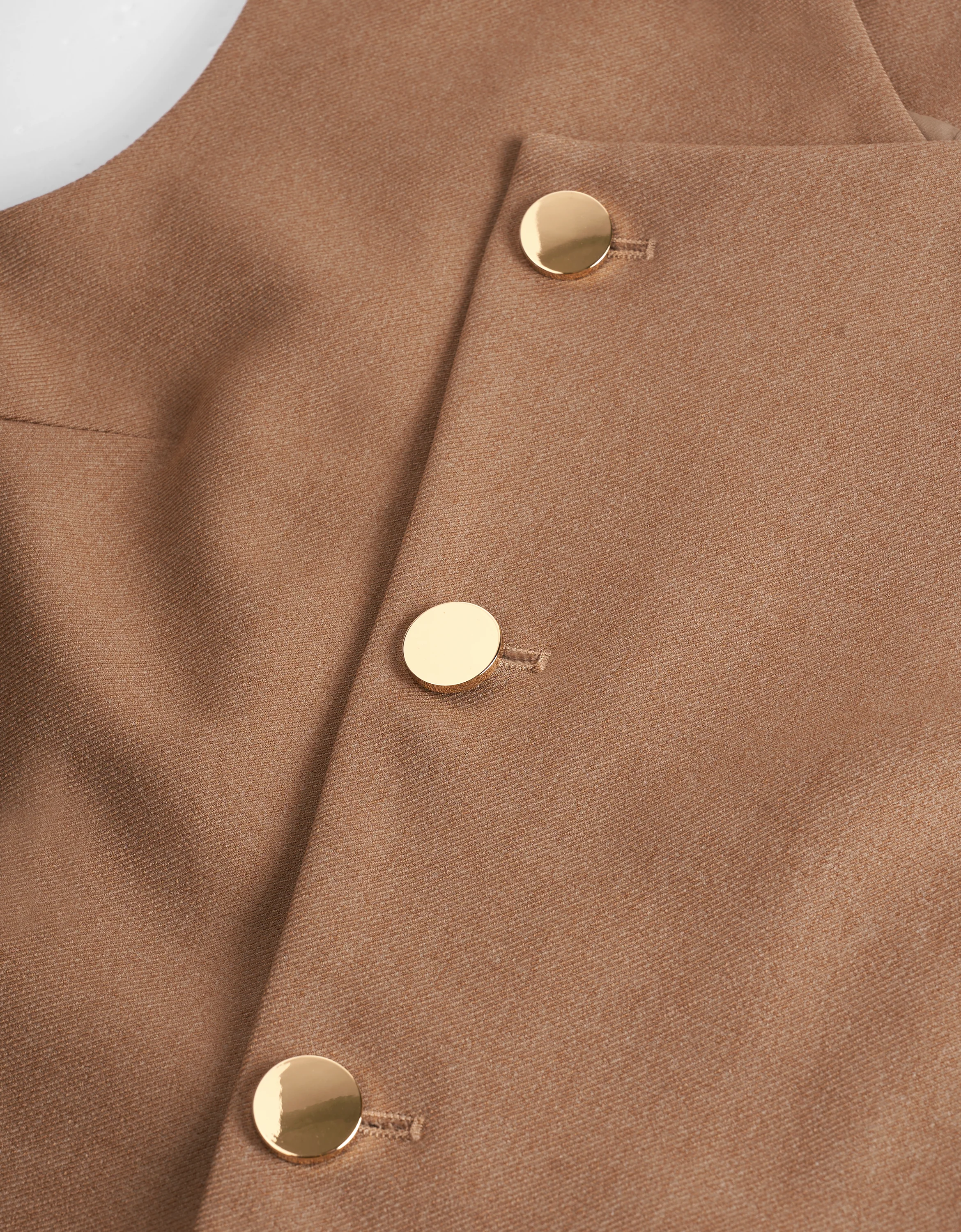 Asymmetric Button Front Vest - Image 13