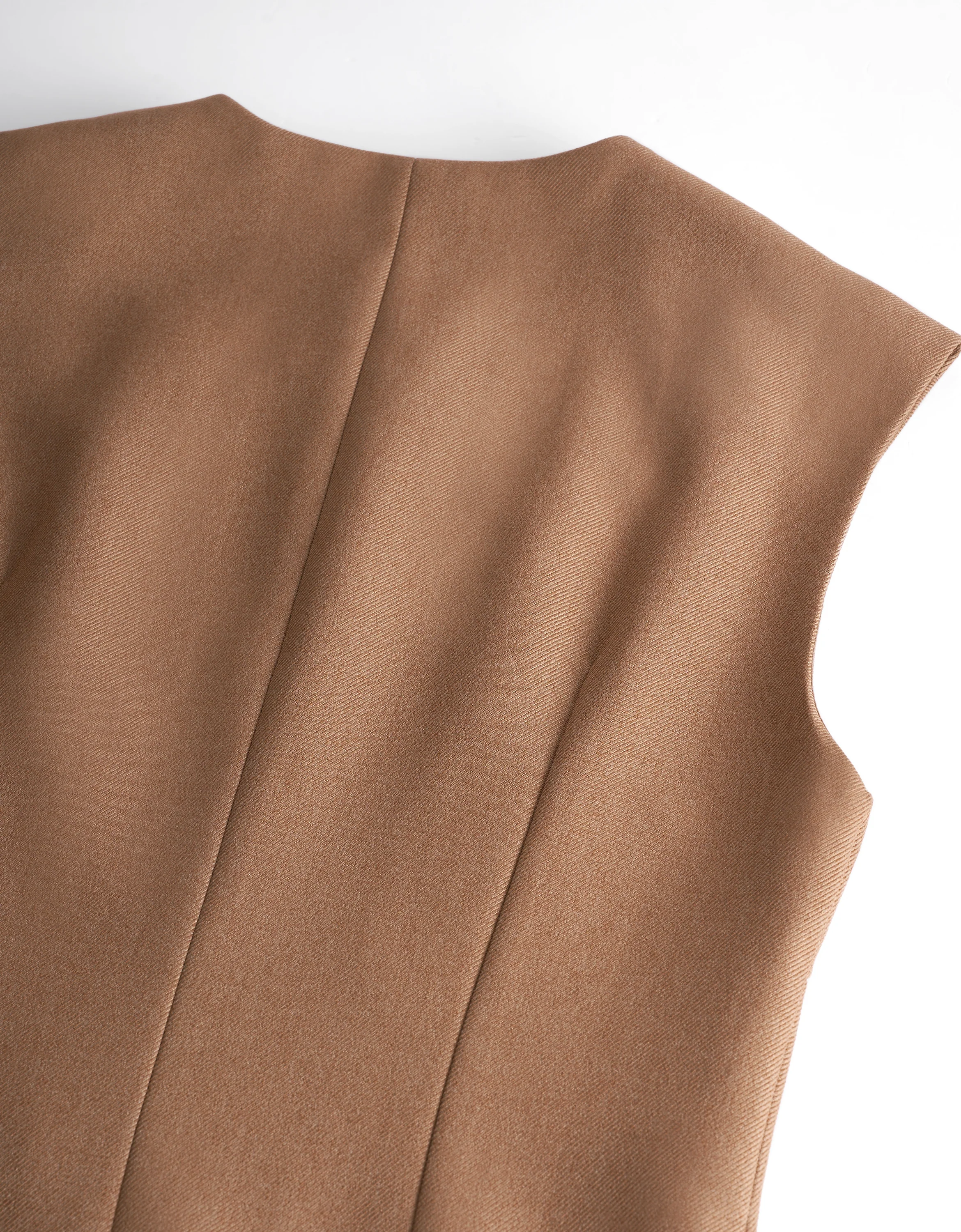 Asymmetric Button Front Vest - Image 14