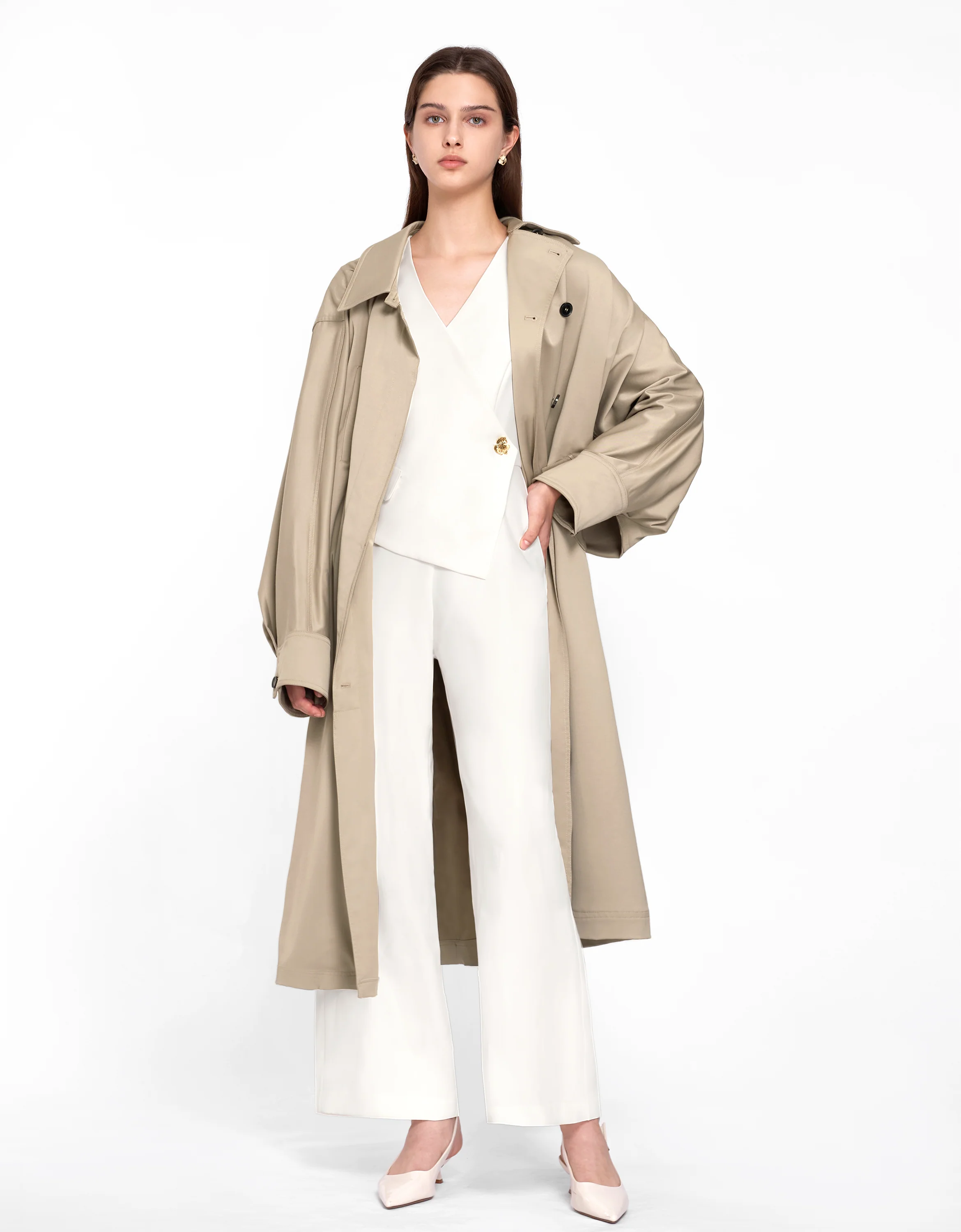 Asymmetric Wrap Front Jumpsuit - Image 14