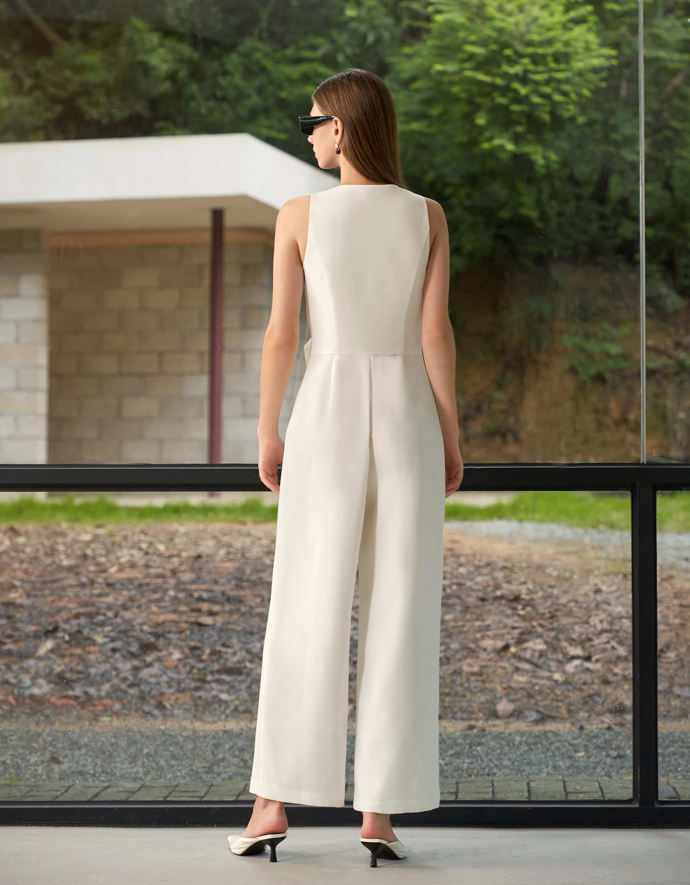 Asymmetric Wrap Front Jumpsuit - Image 18