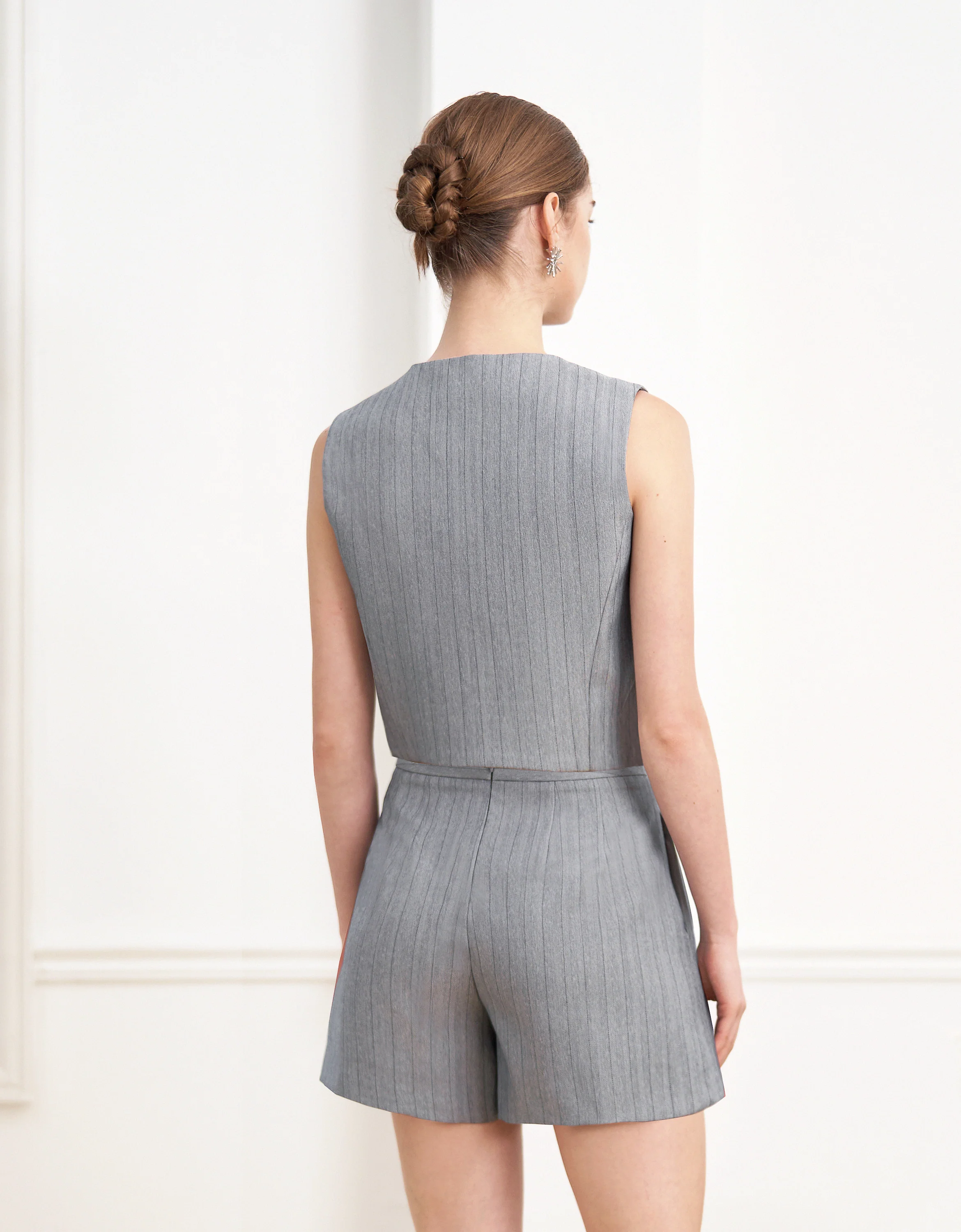 Asymmetrical Pleated Skort - Image 13