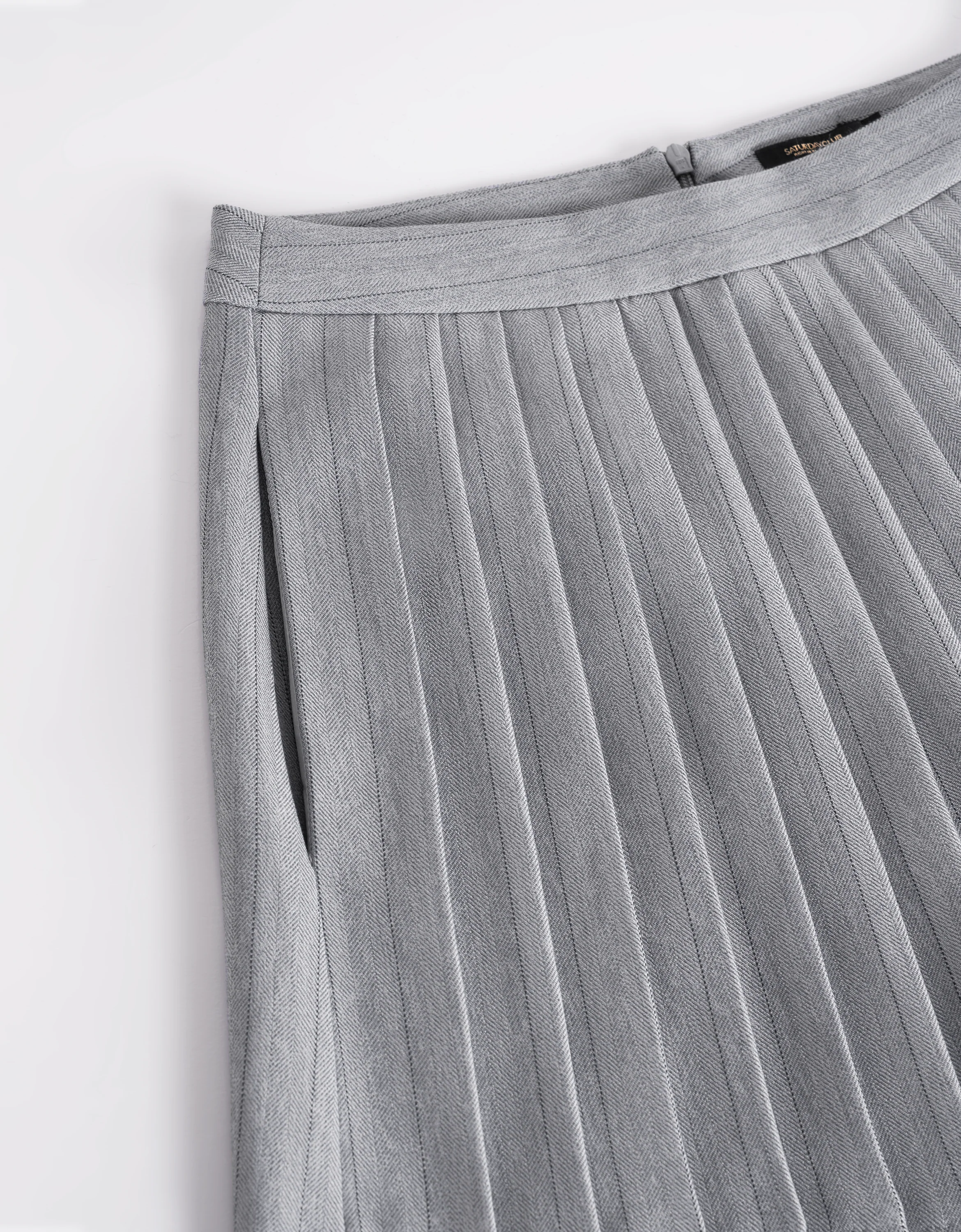 Asymmetrical Pleated Skort - Image 15