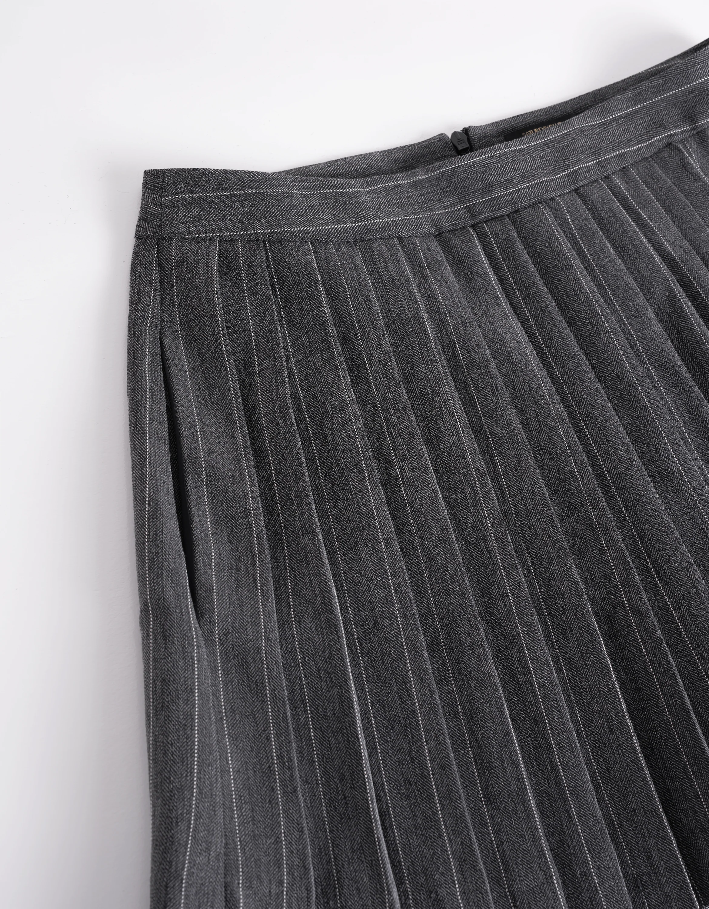 Asymmetrical Pleated Skort - Image 7