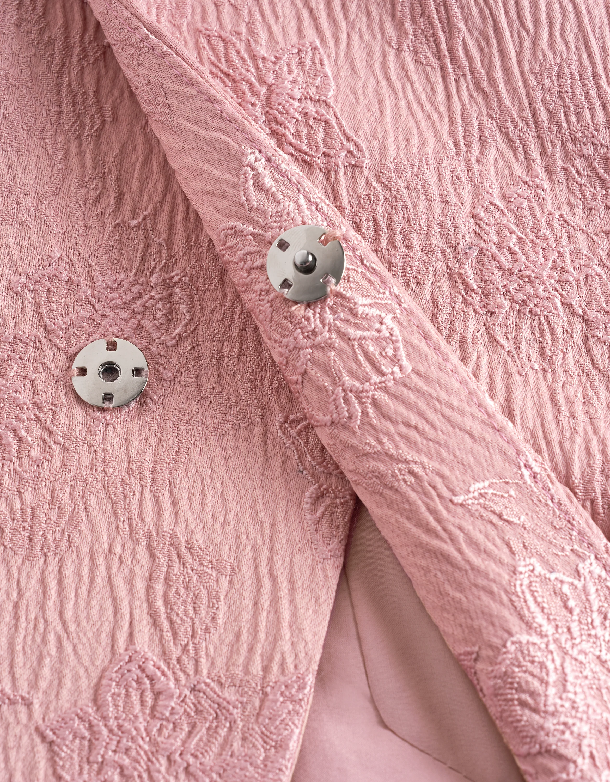 Beaded Detail Sleeveless Jacquard Vest - Image 7