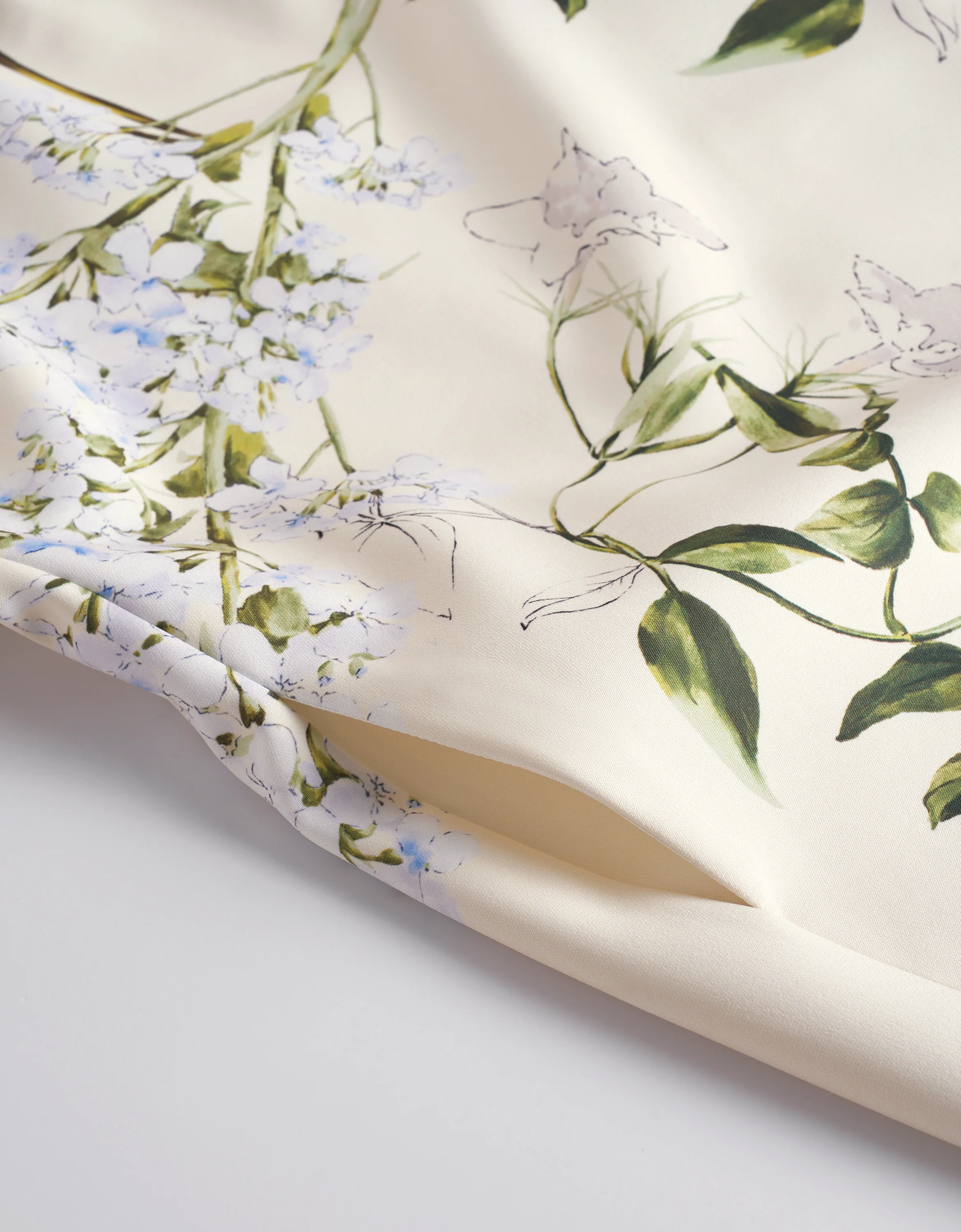 Boat Neck Floral Print Dress - Image 10