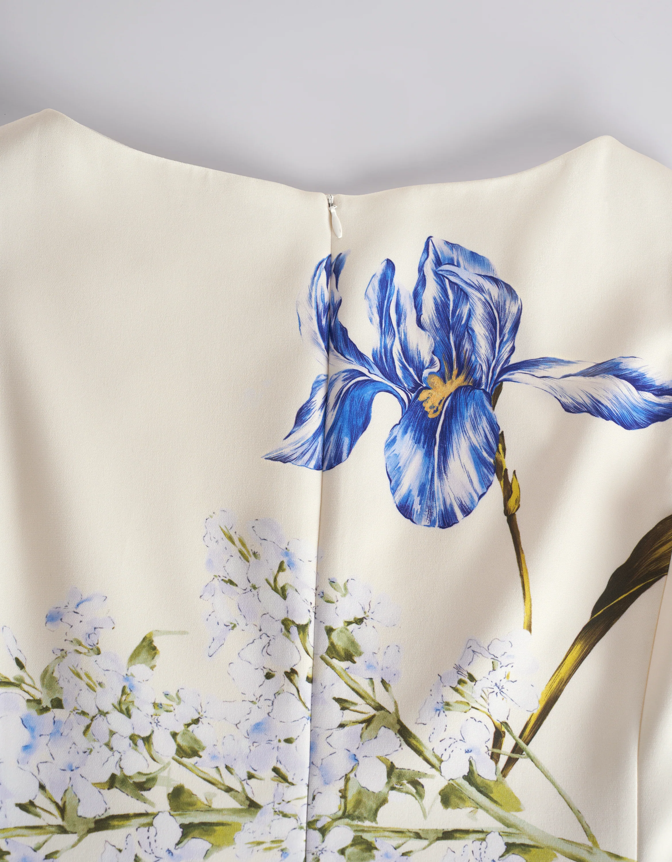 Boat Neck Floral Print Dress - Image 11