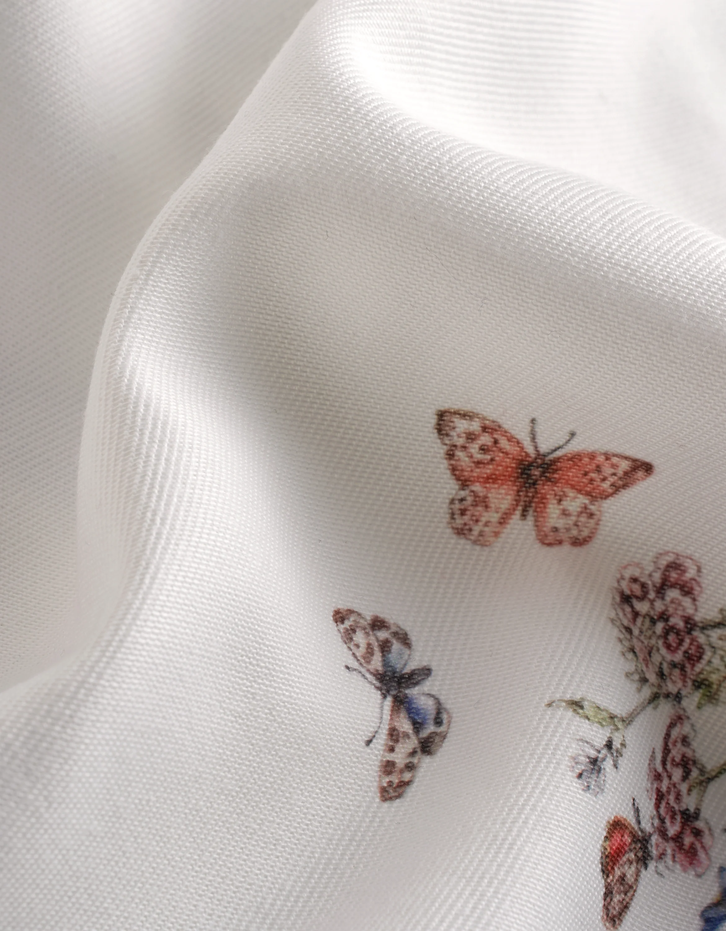Botanical Print Button Front Cap Sleeve Dress - Image 12