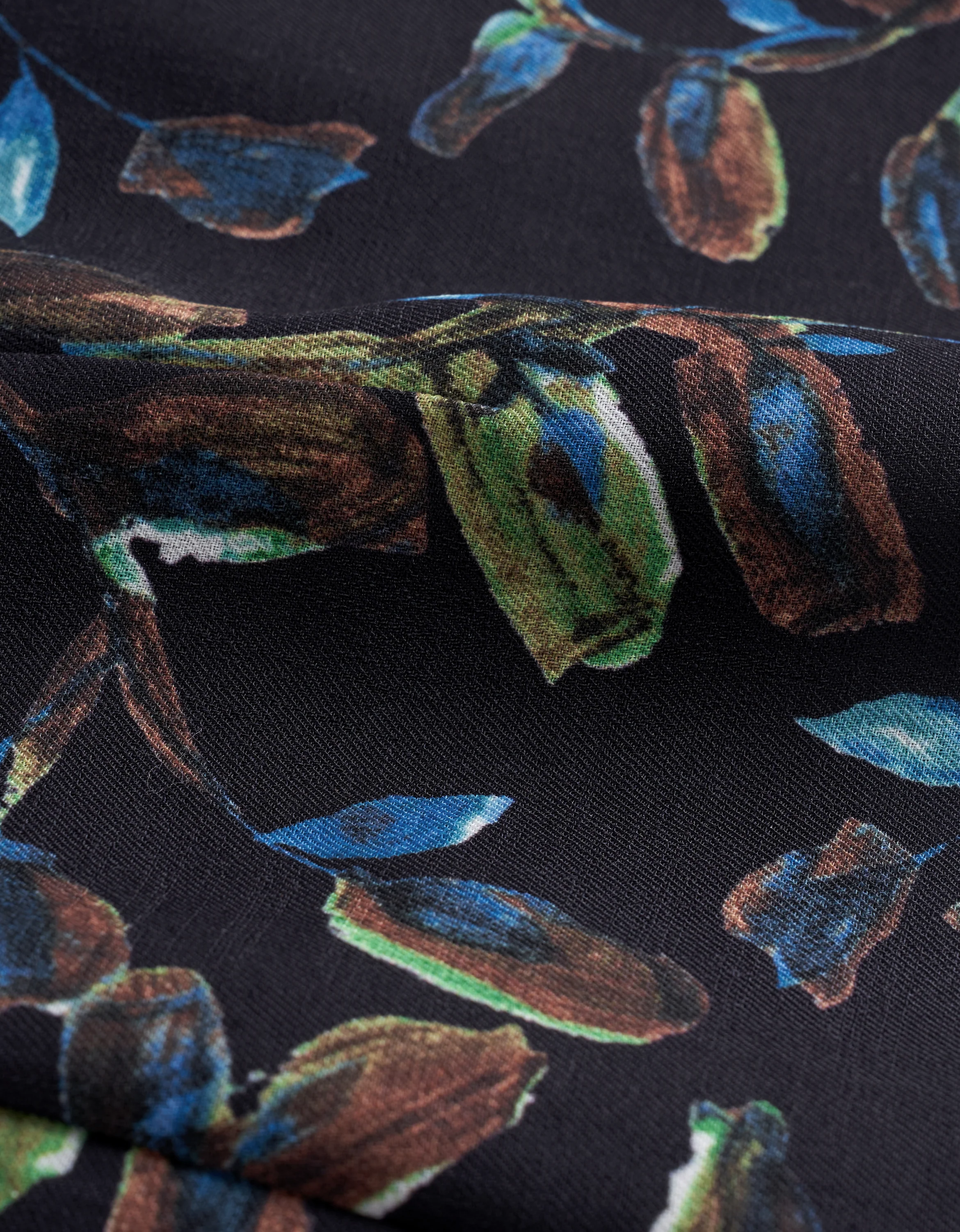 Botanical Print Collared Sleeveless Romper - Image 11