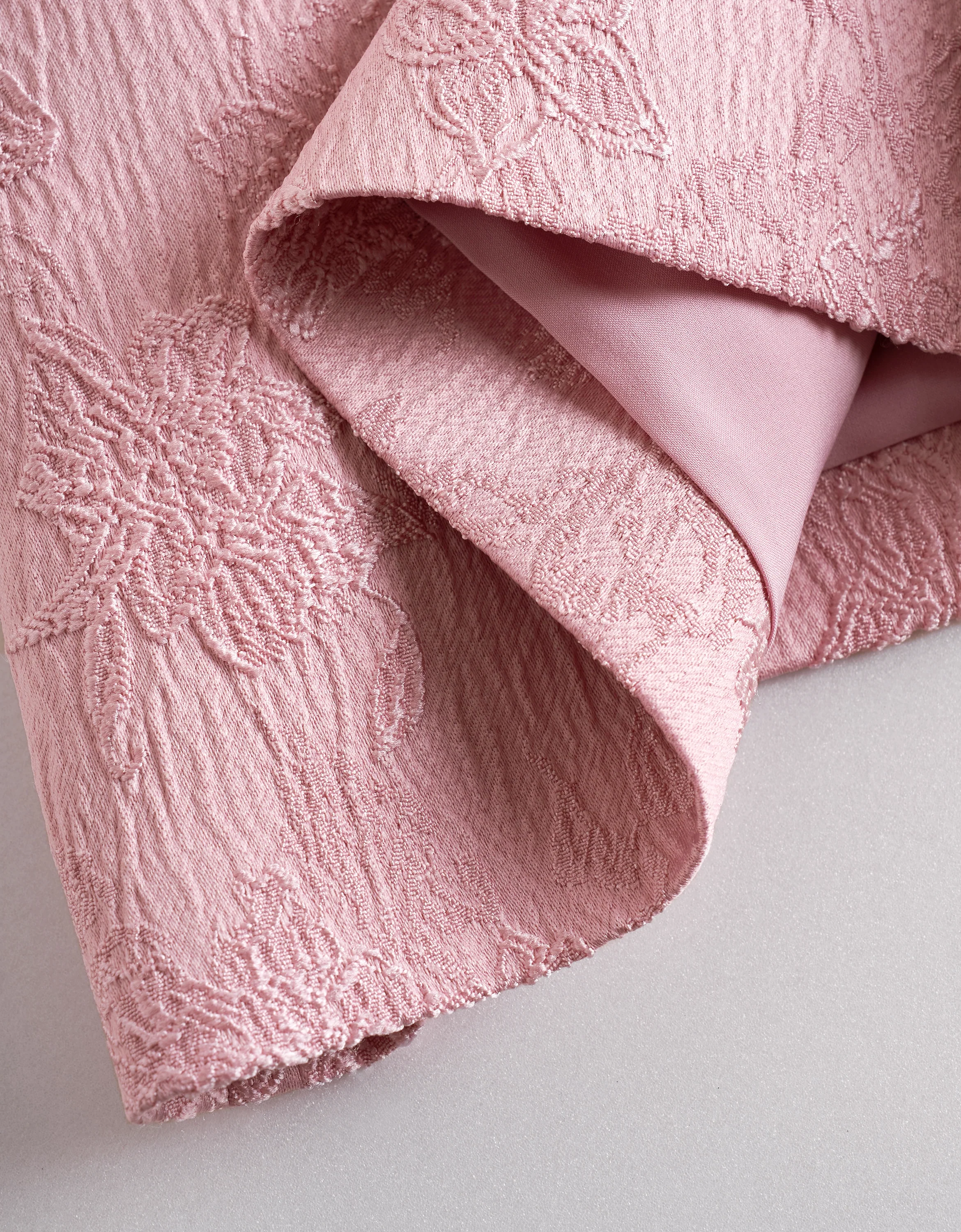 Bow Detail Sleeveless Jacquard Dress - Image 8