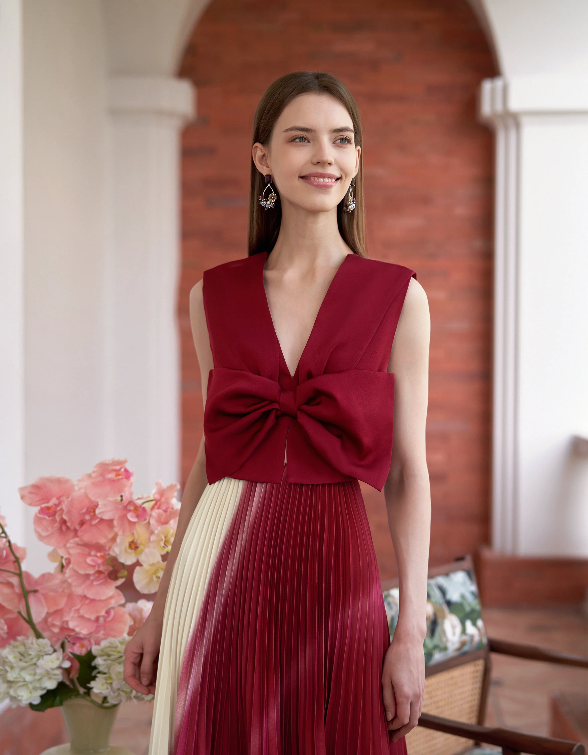 Bow Front Sleeveless Top - Image 17