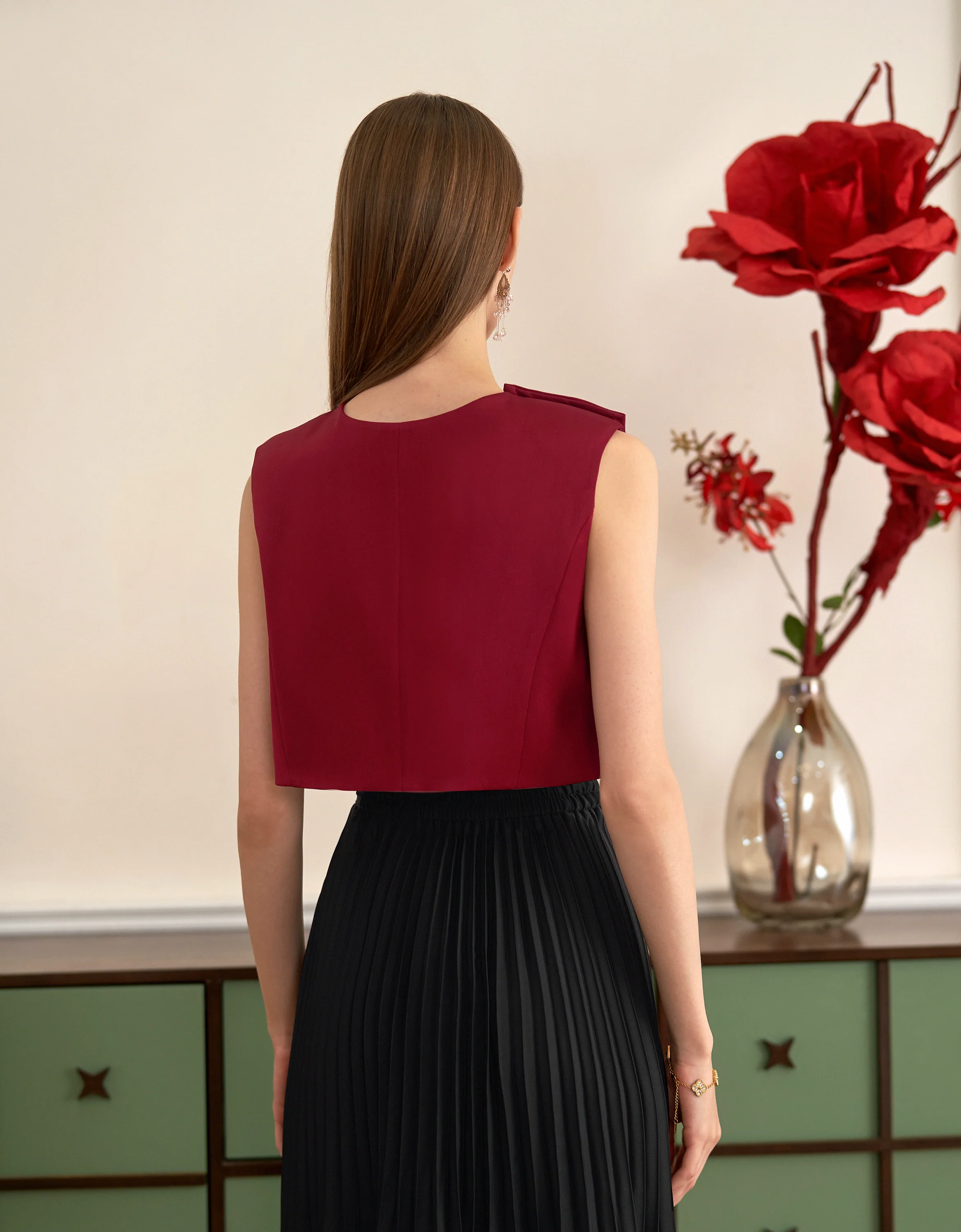 Bow Front Sleeveless Top - Image 21