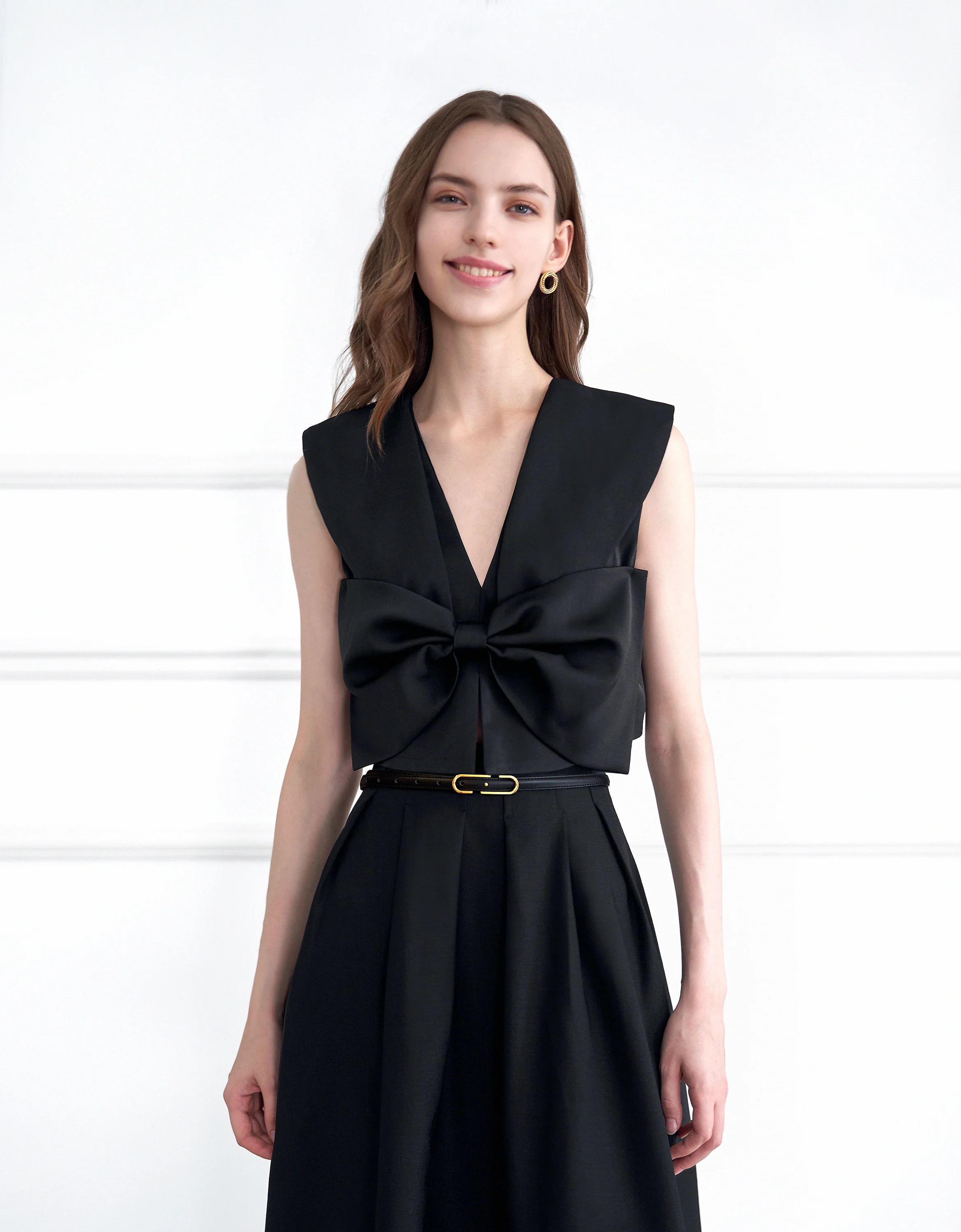 Bow Front Sleeveless Top - Image 30