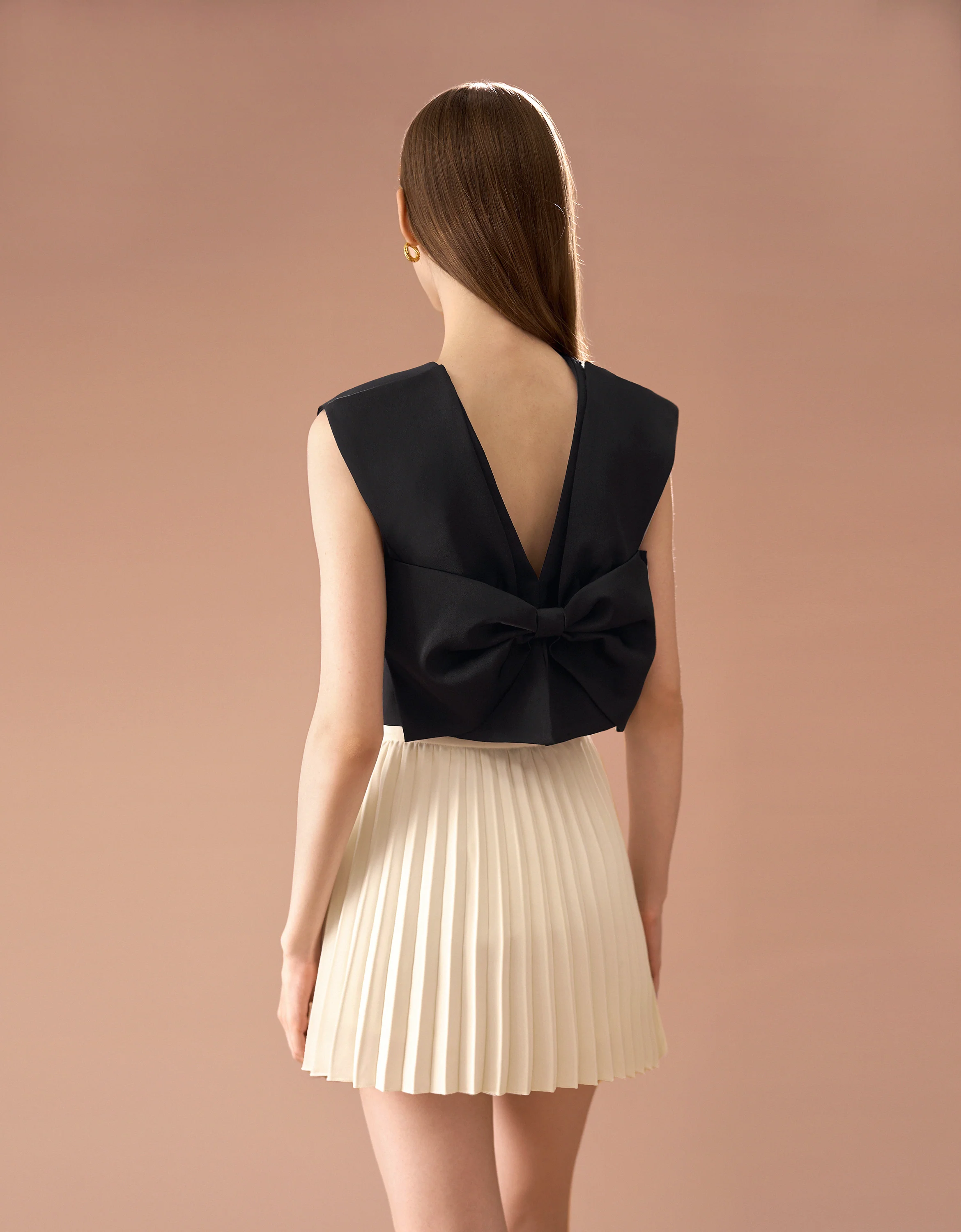 Bow Front Sleeveless Top - Image 33