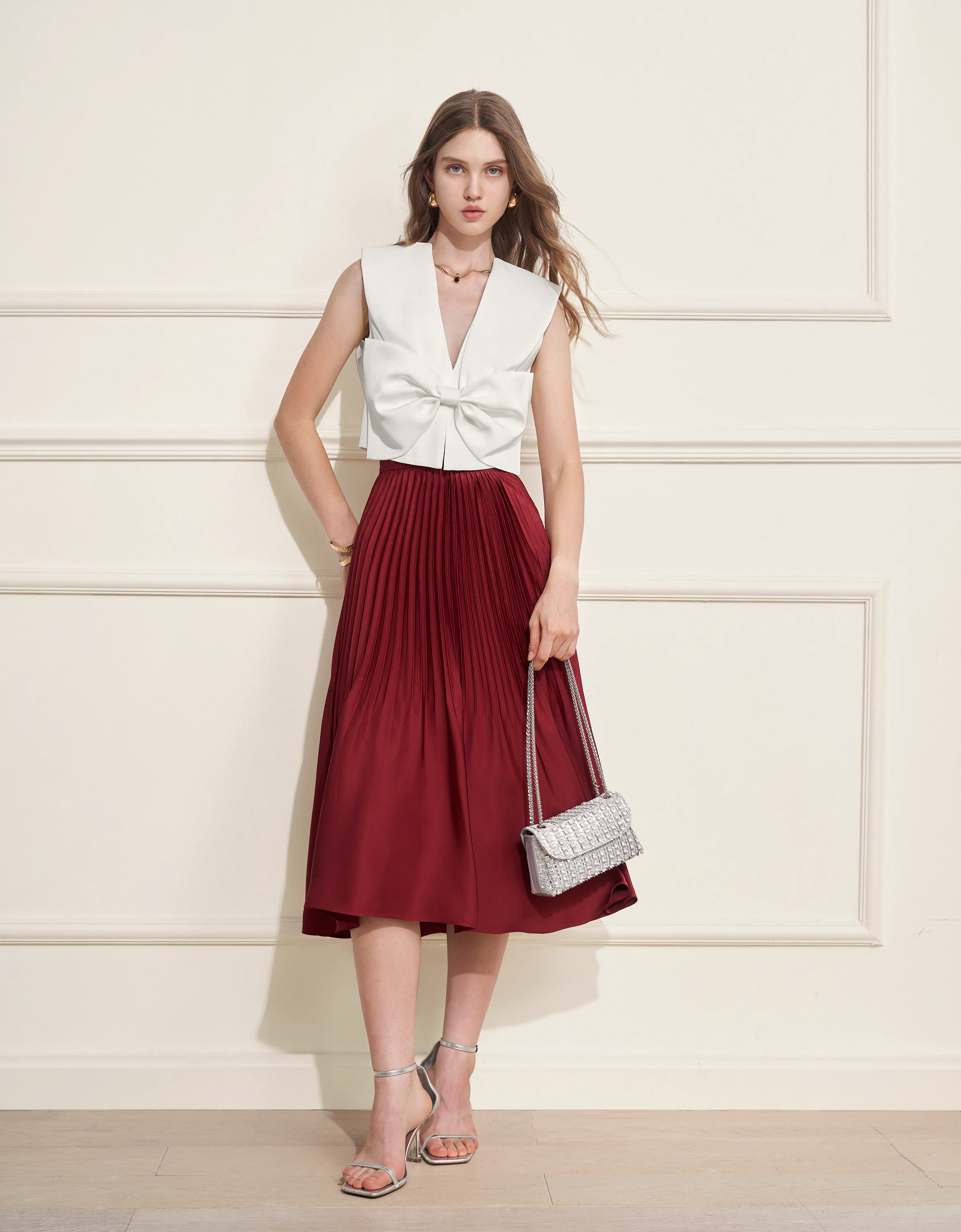 Bow Front Sleeveless Top - Image 4