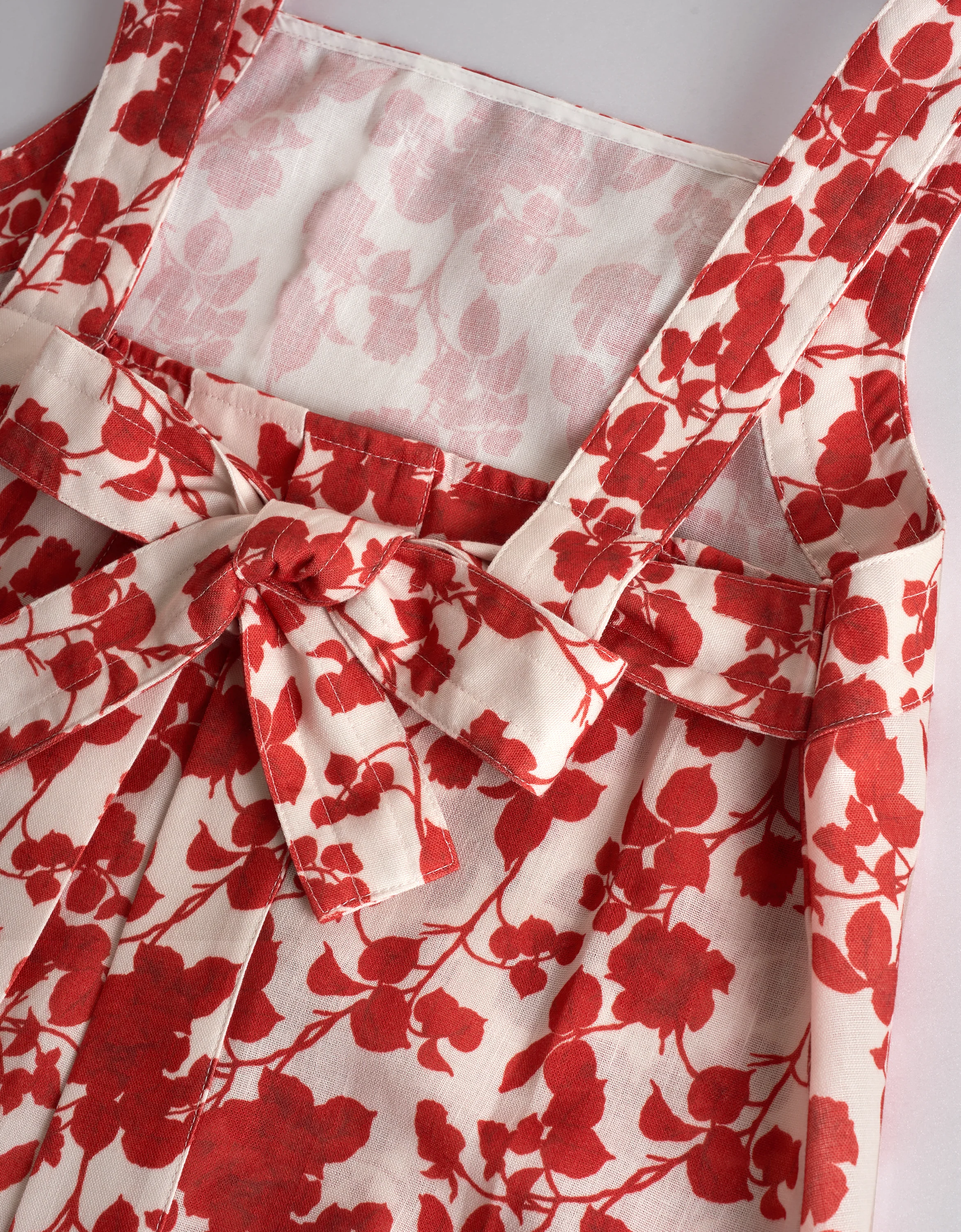 Bow Tie Sleeveless Floral Print Top - Image 6