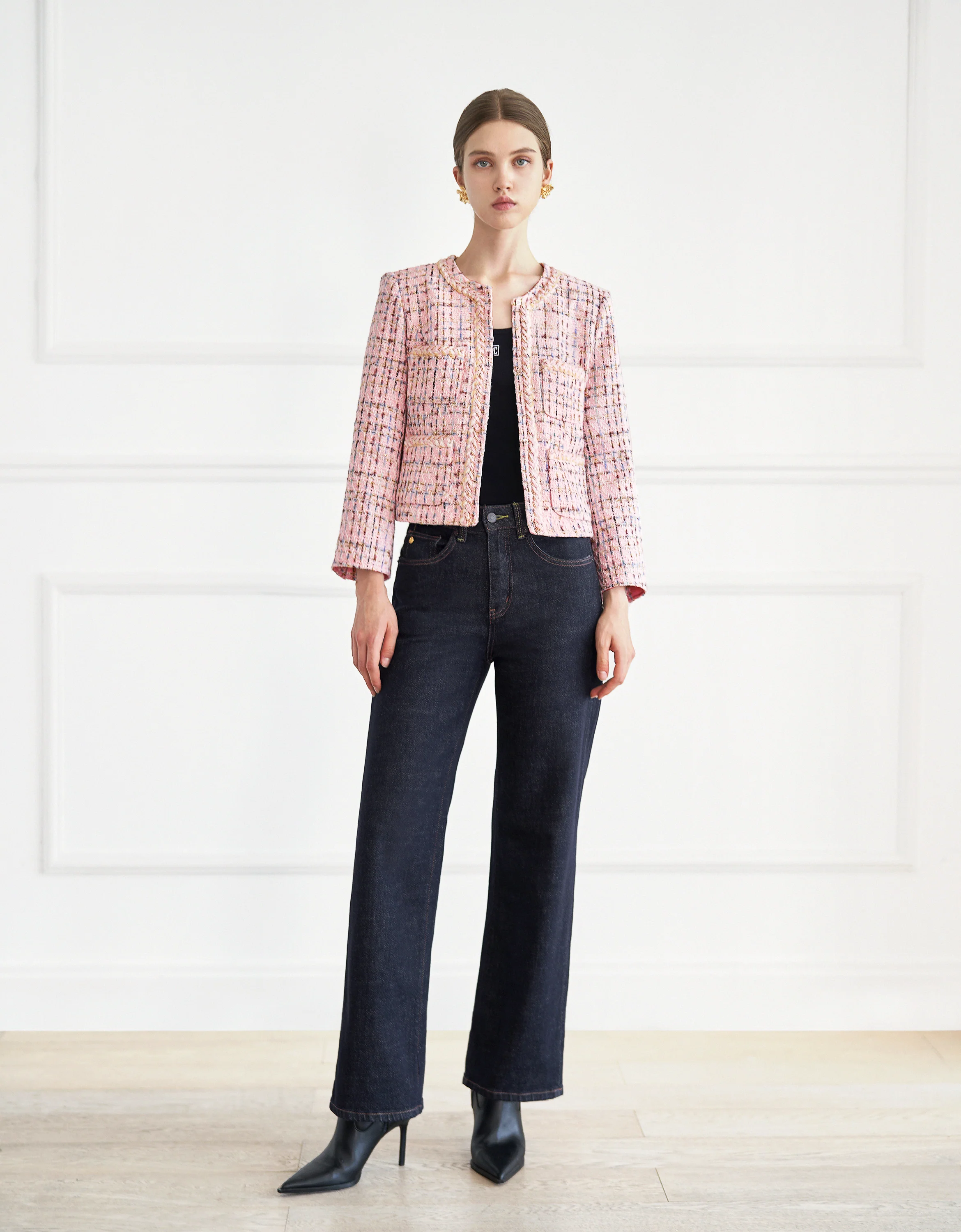 Braided Trims Tweed Jacket - Image 4