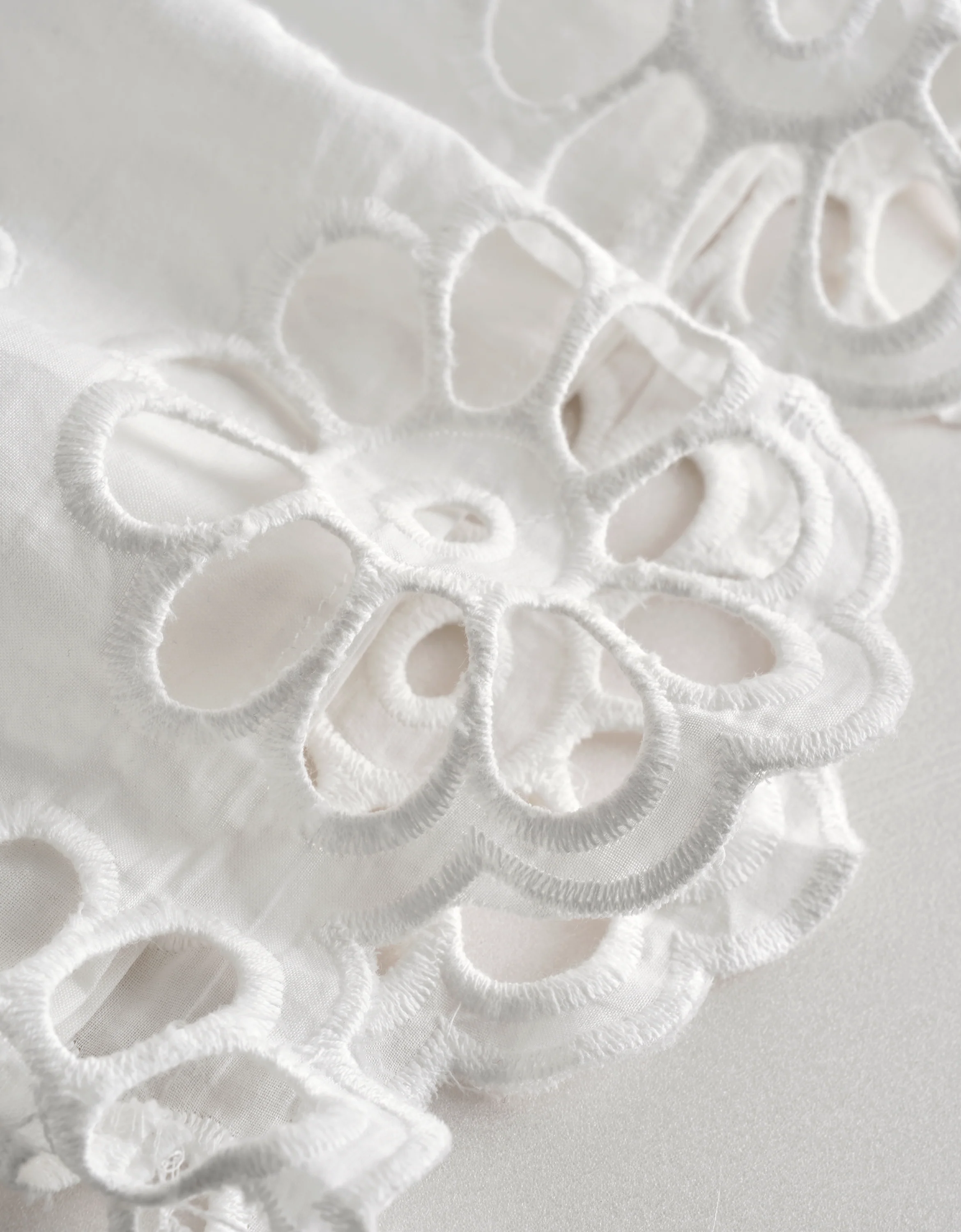 Broderie Anglaise Round Neck Romper - Image 8