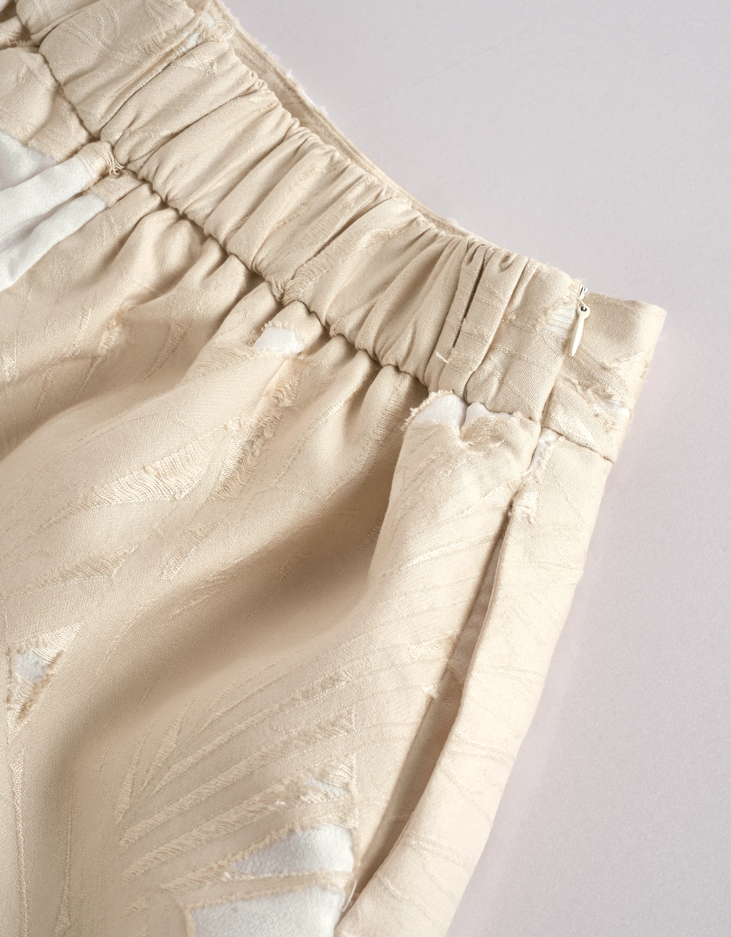 Burnished Texture A-line Mid-rise Shorts - Image 6
