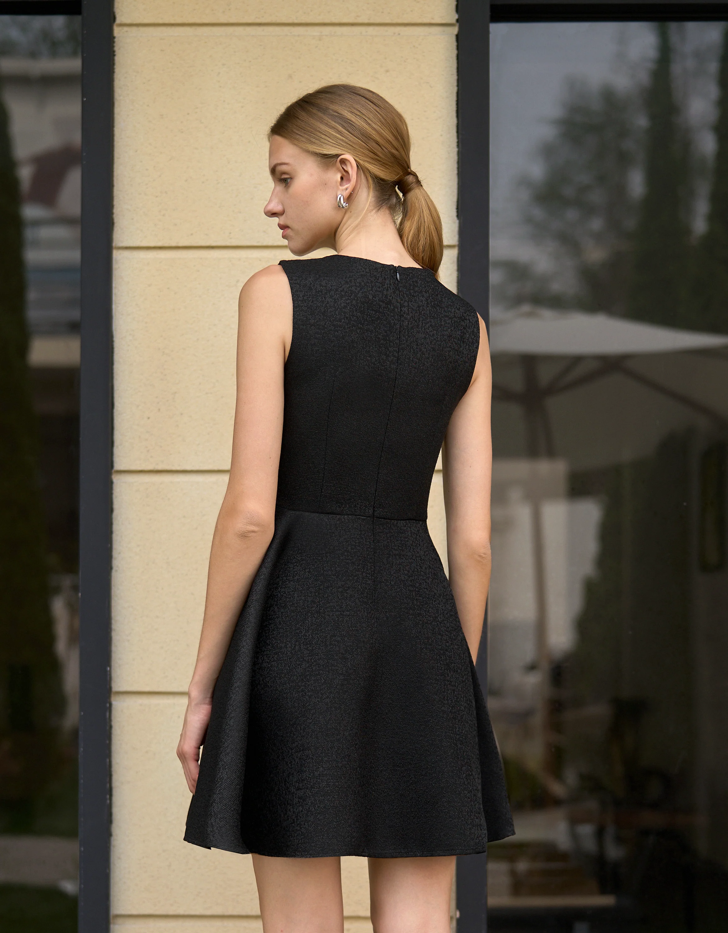 Button Front A-line Dress - Image 3