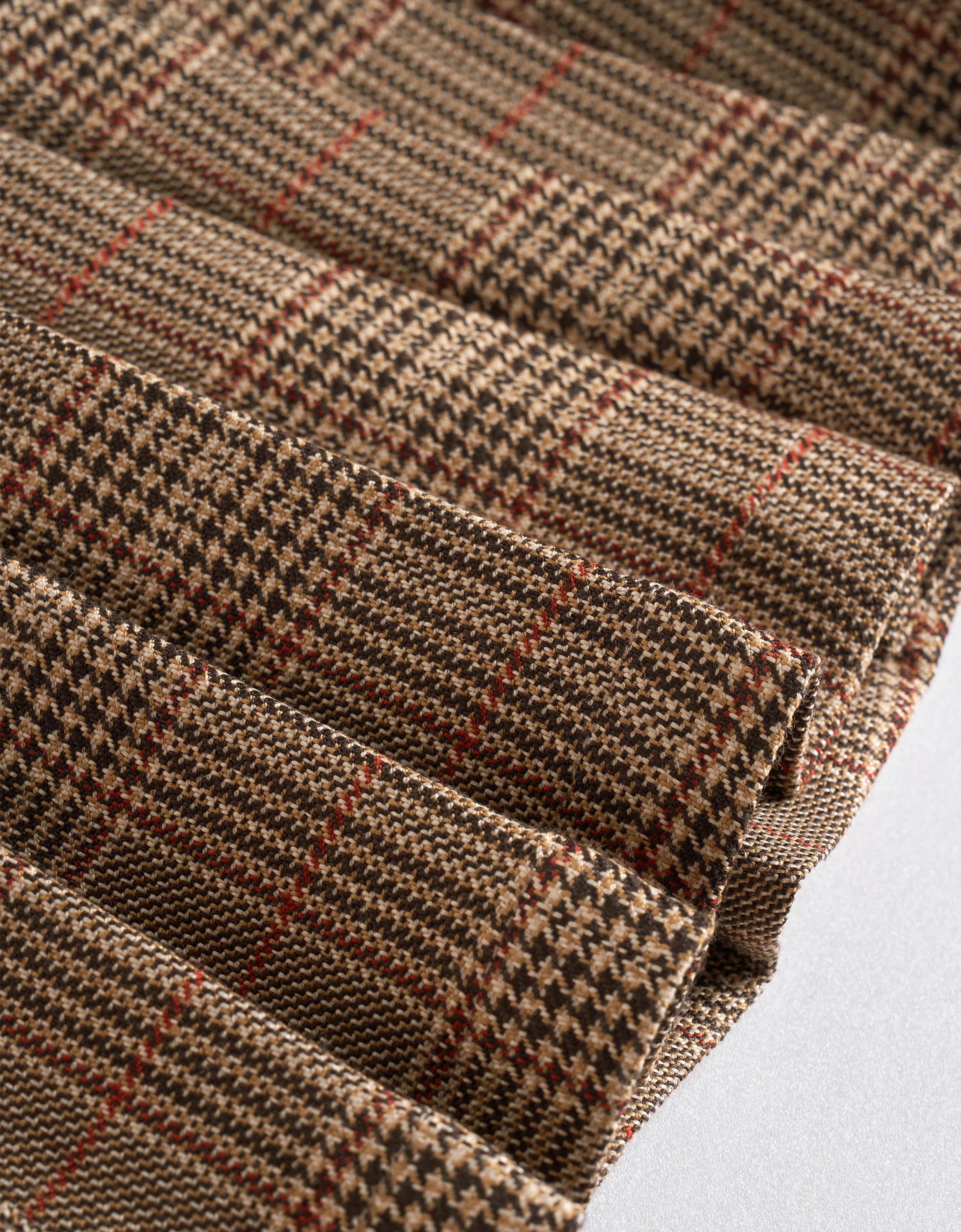 Button Front Checkered Pleated Skirt - Image 8