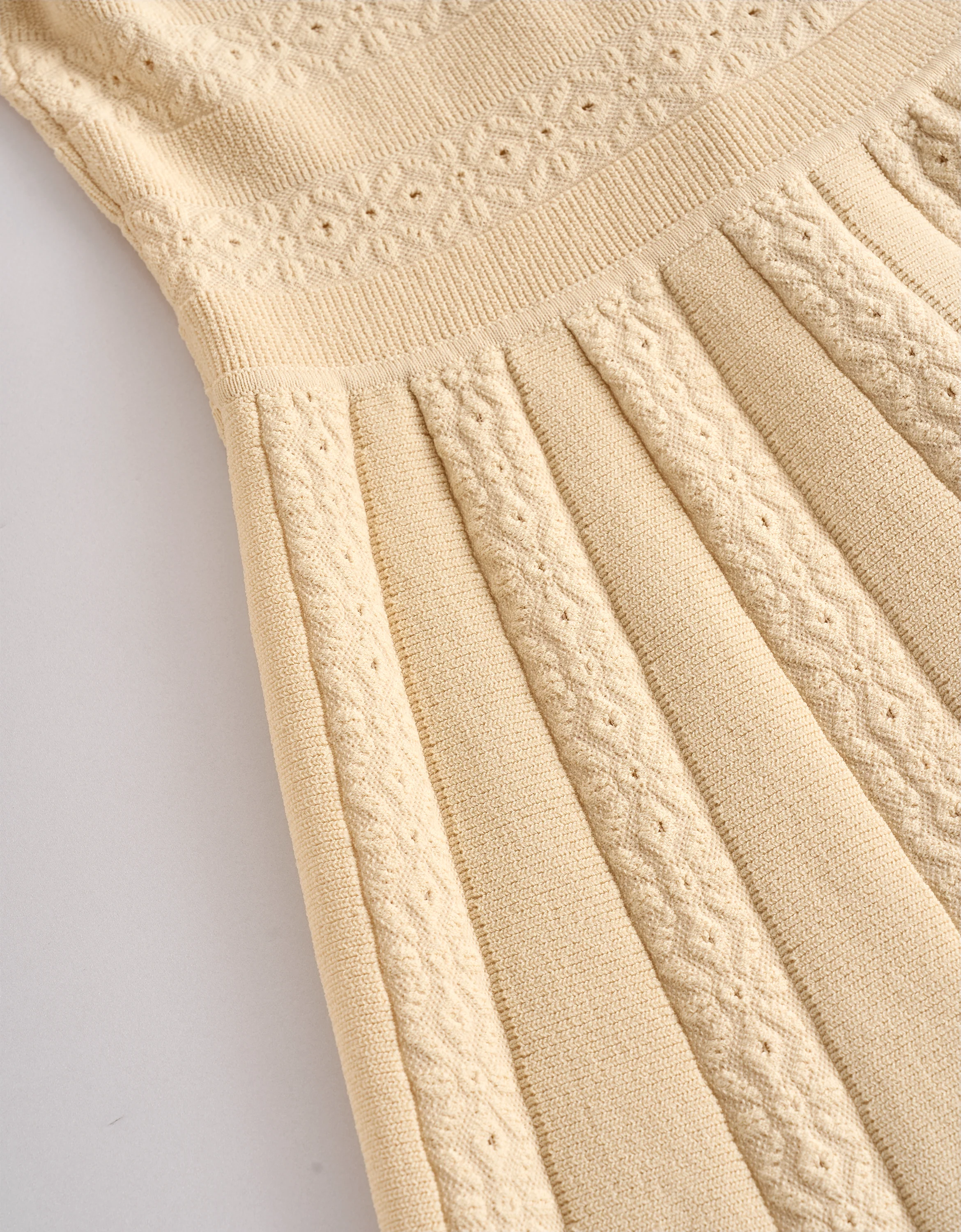 Button Front Knitted Short Sleeve Dress - Image 6