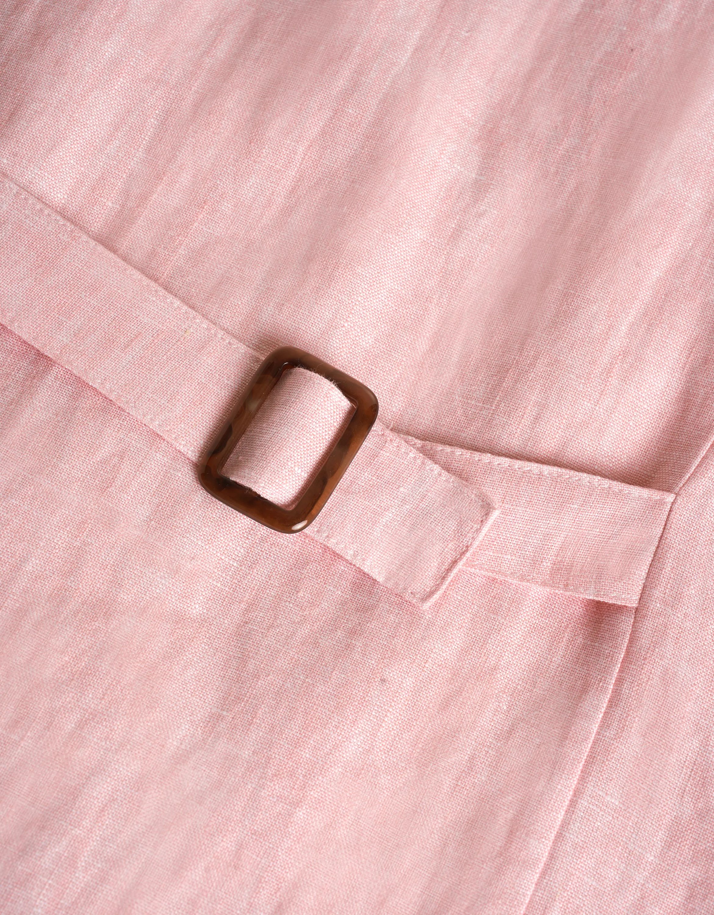 Button Front Sleeveless Linen Vest - Image 7