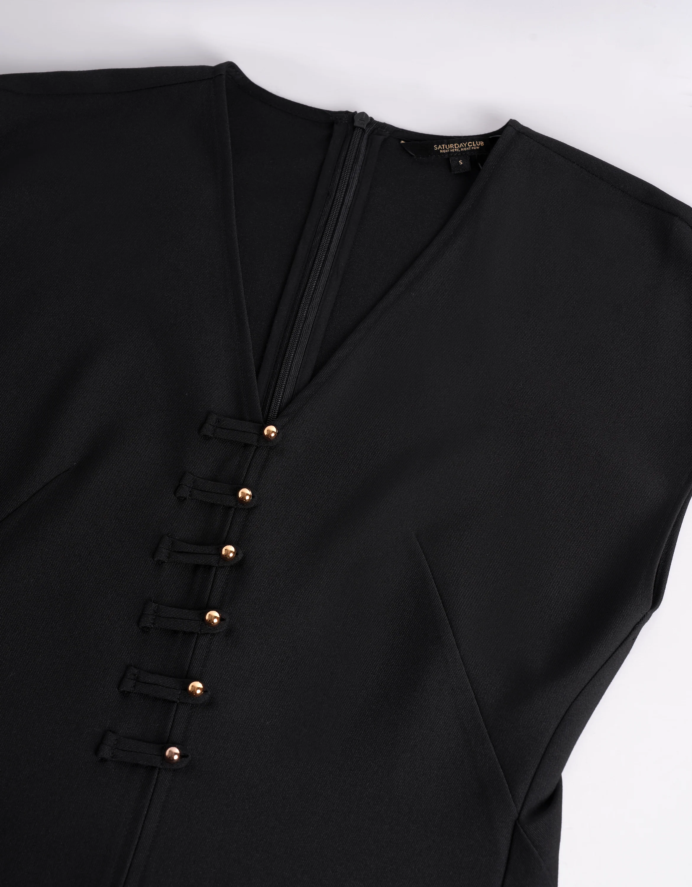 Button Front V-neck Midi Dress - Image 14