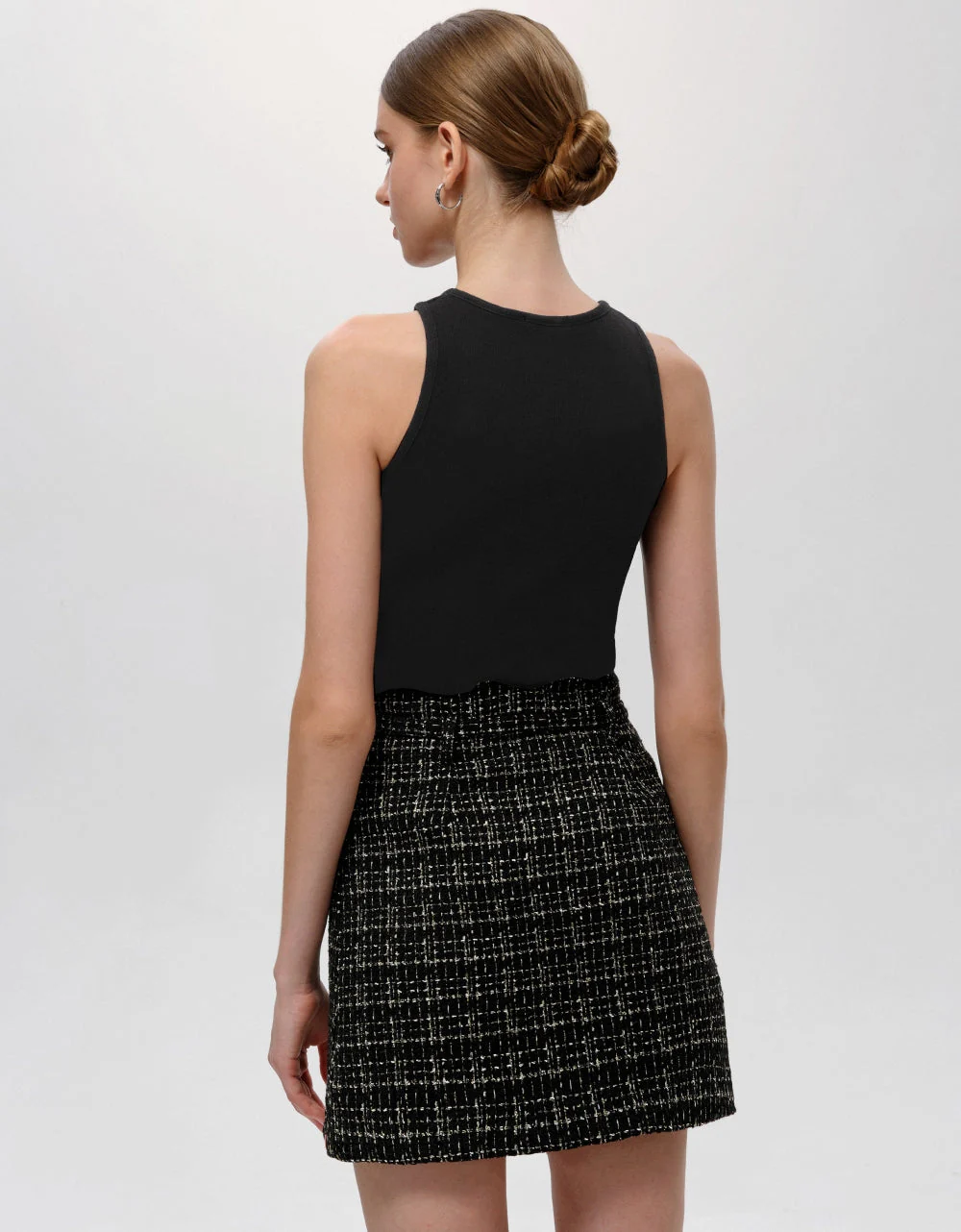 Button Tweed Skirt - Image 5