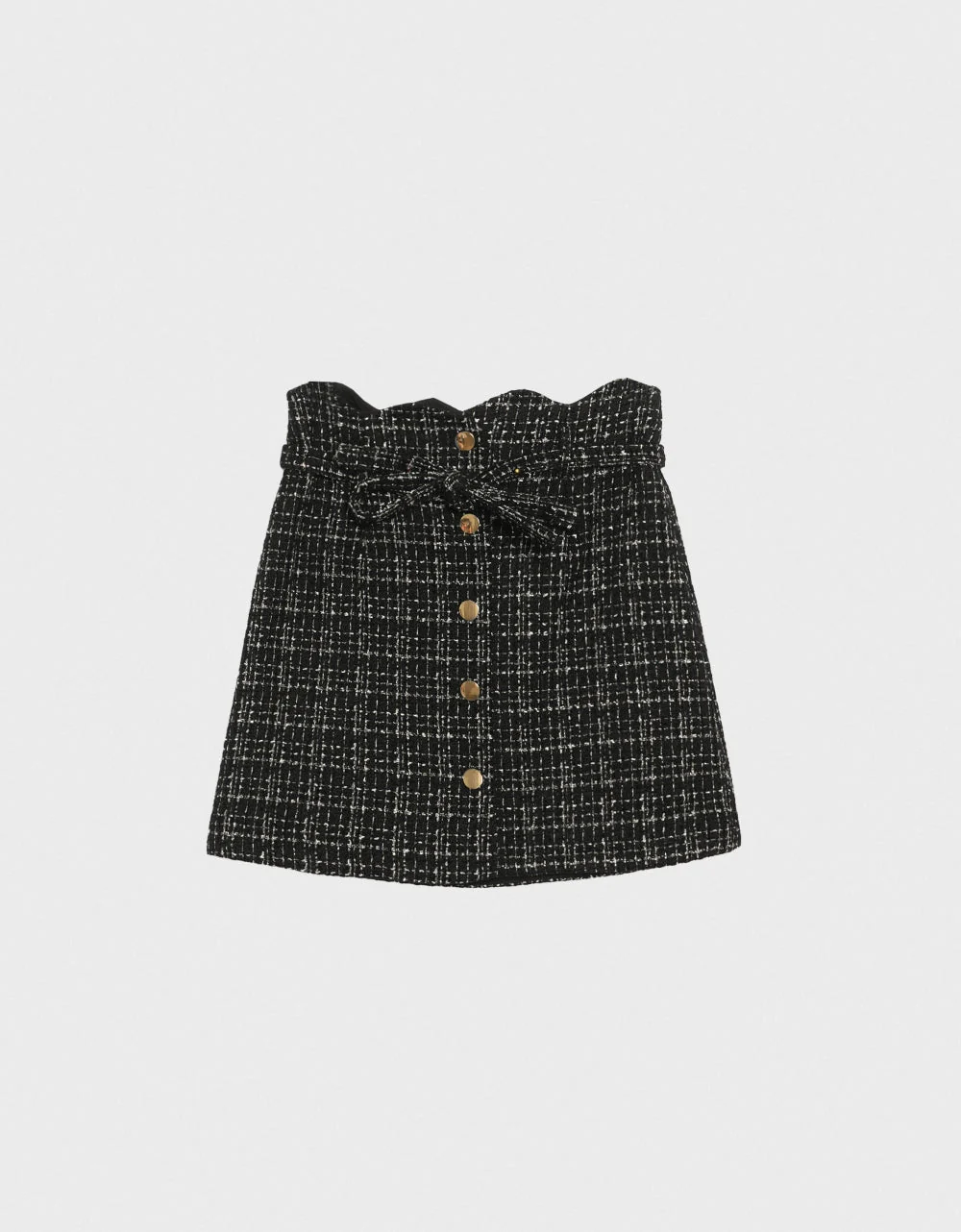 Button Tweed Skirt - Image 6