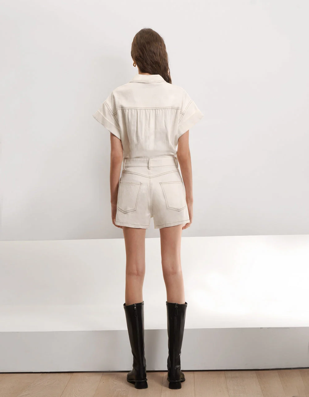 Button-up Utility Romper - Image 5
