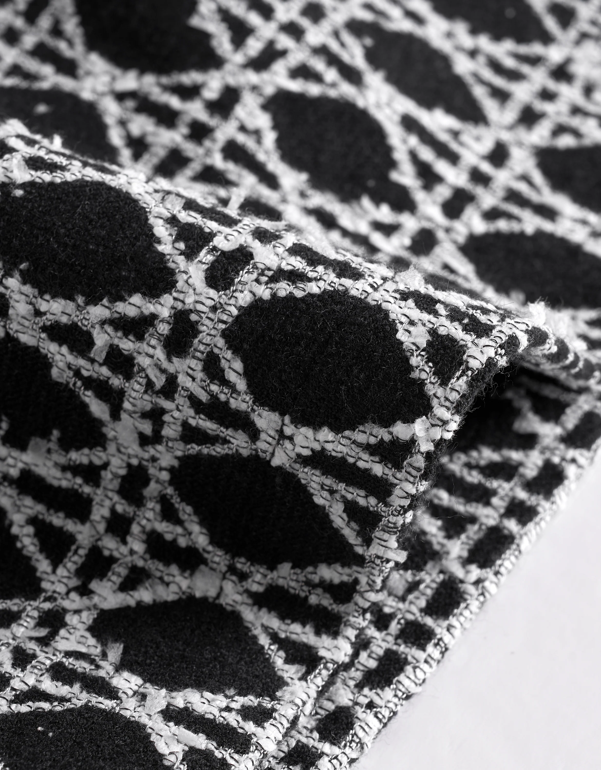 Checkered Textured A-line Skirt - Image 11
