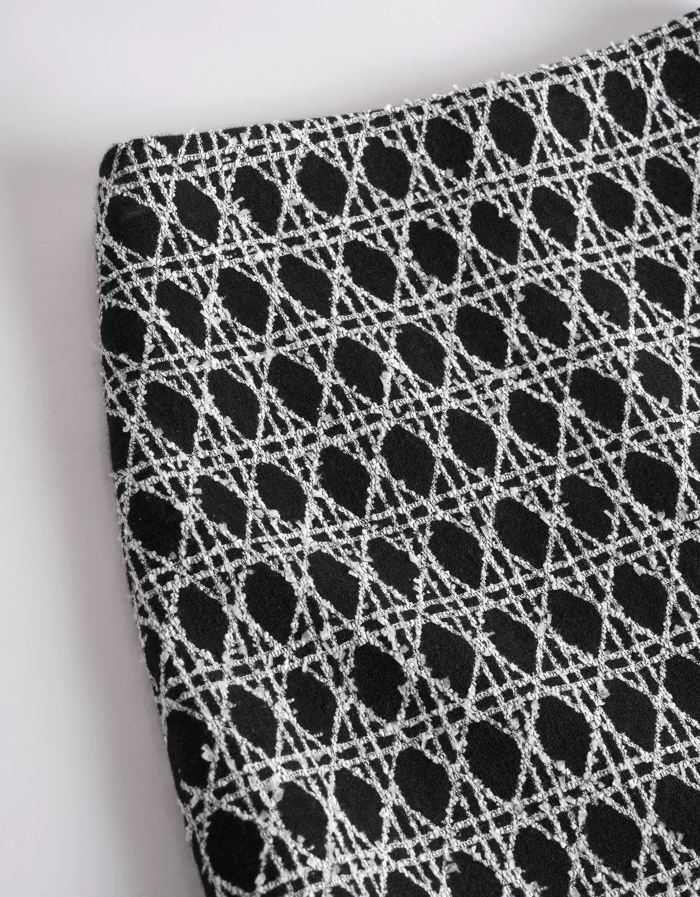 Checkered Textured A-line Skirt - Image 8