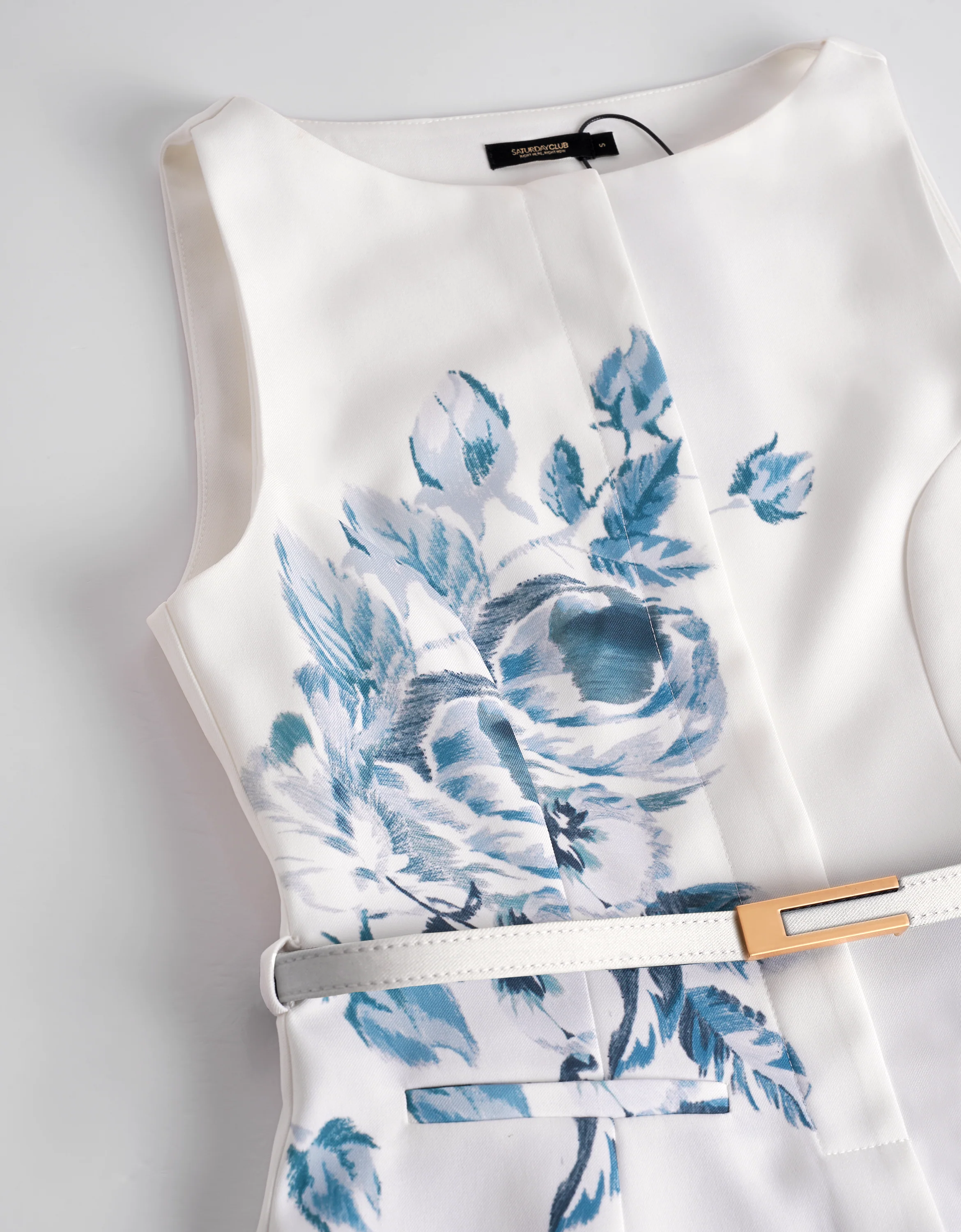 Colorblock Art Print Sleeveless Dress - Image 5