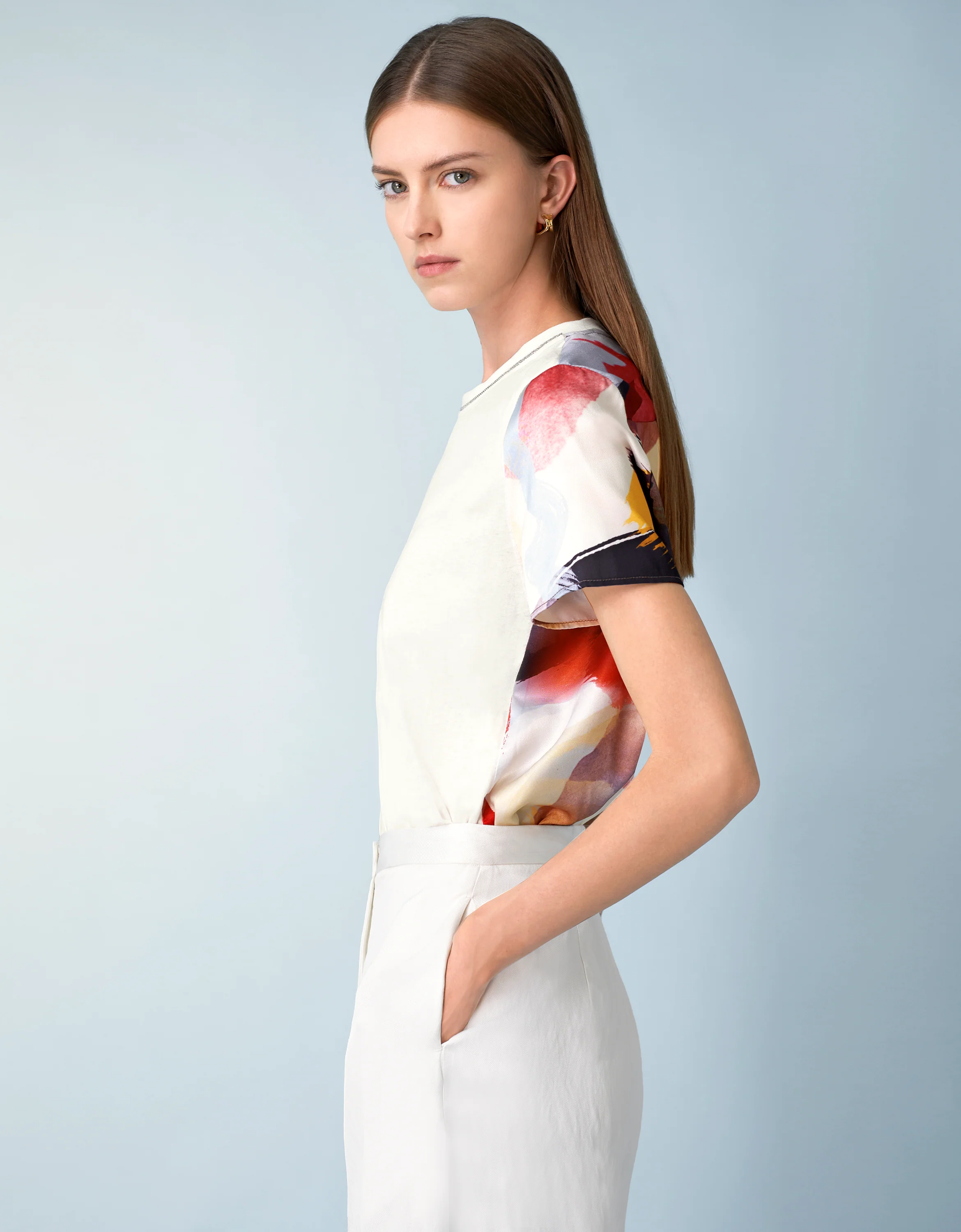 Colorblock Art Print T-shirt - Image 5