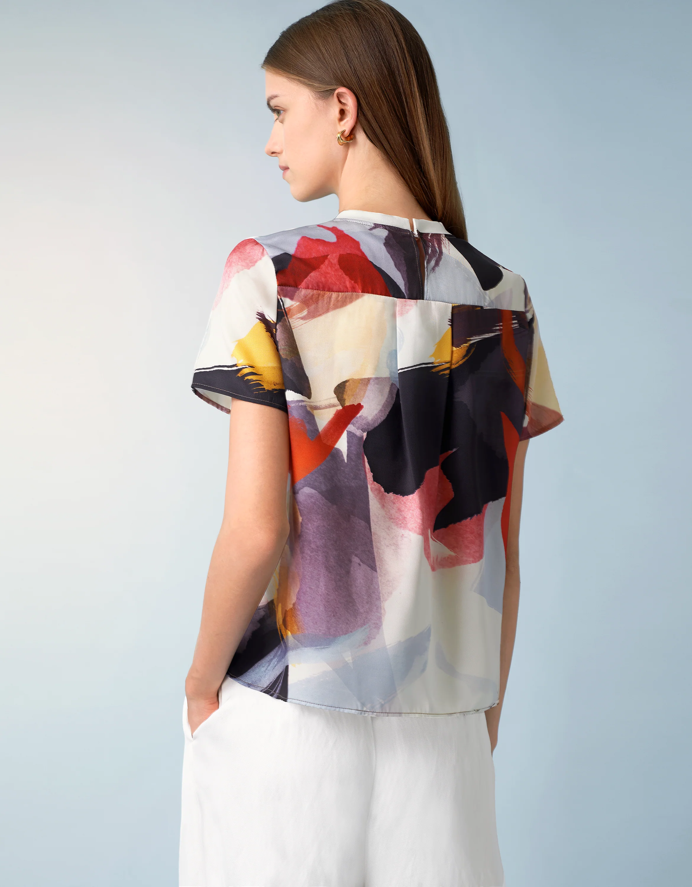 Colorblock Art Print T-shirt - Image 8