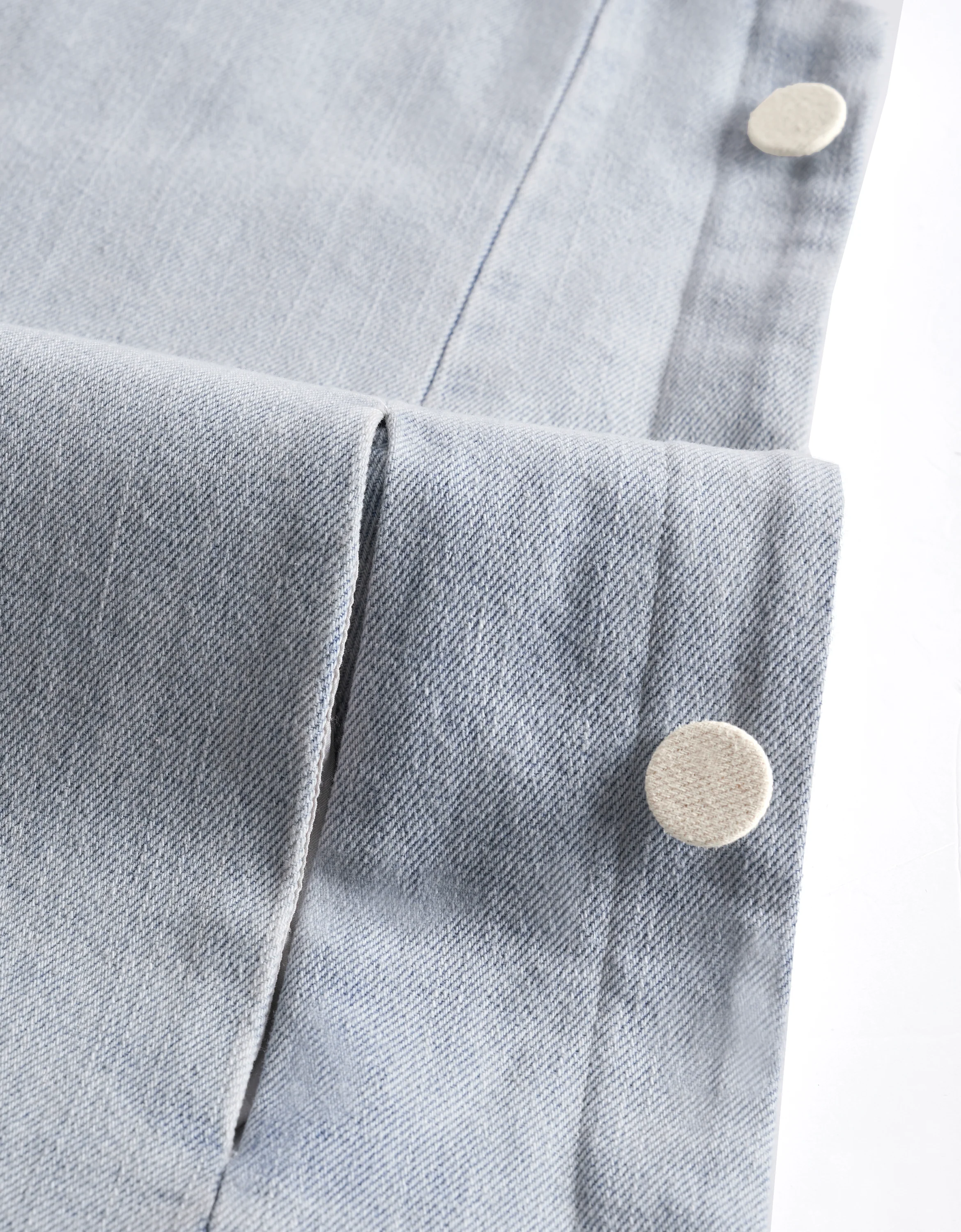 Colorblock Denim Shift Dress - Image 12