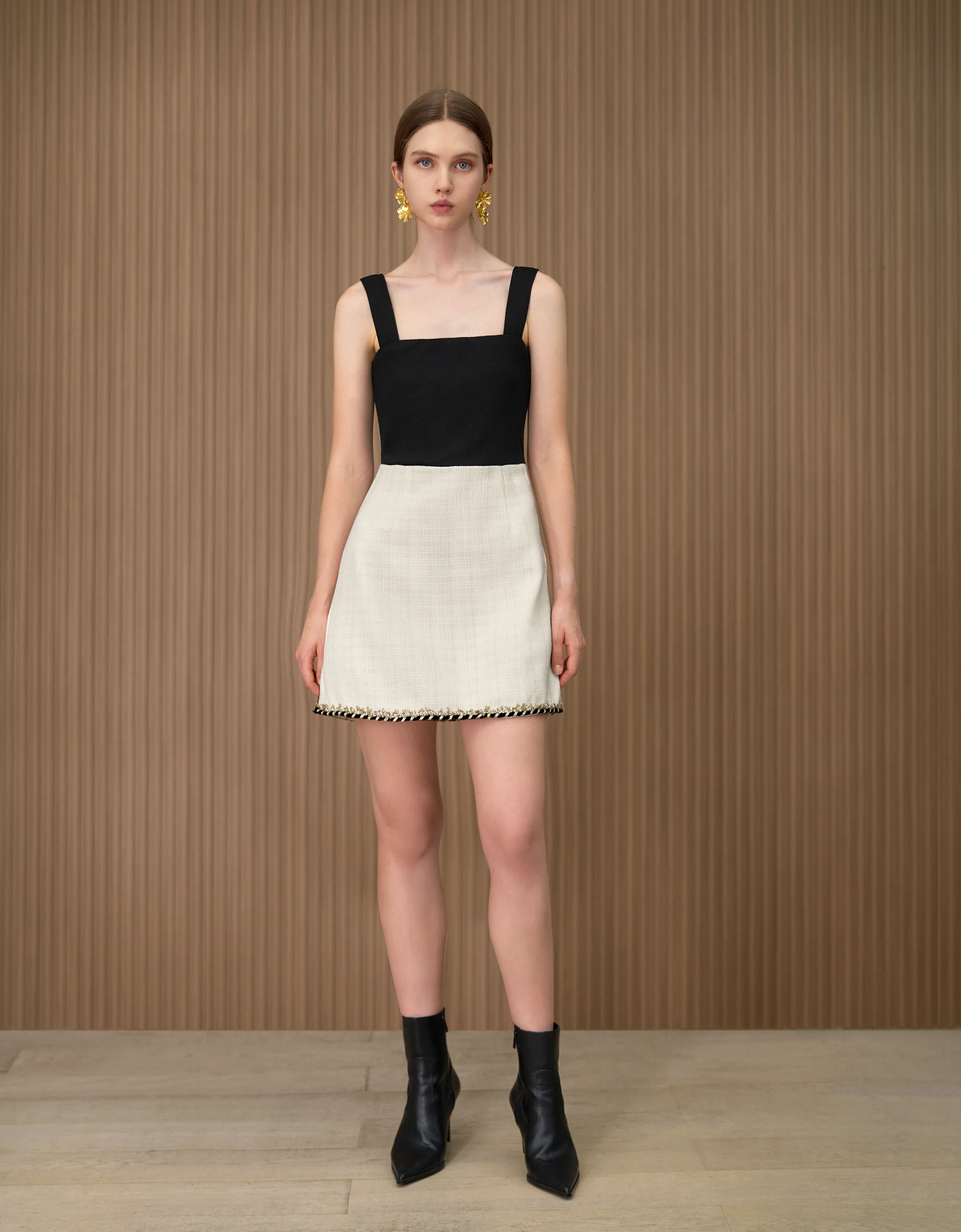 Colorblock High Waist Sleeveless Dress - Image 5