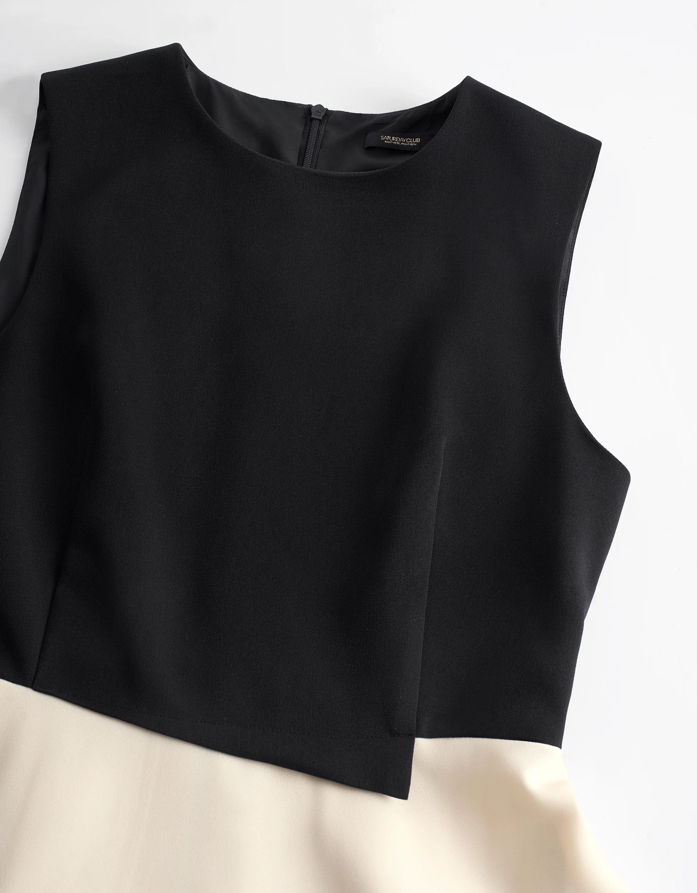 Colorblock Layered Midi Dress - Image 7