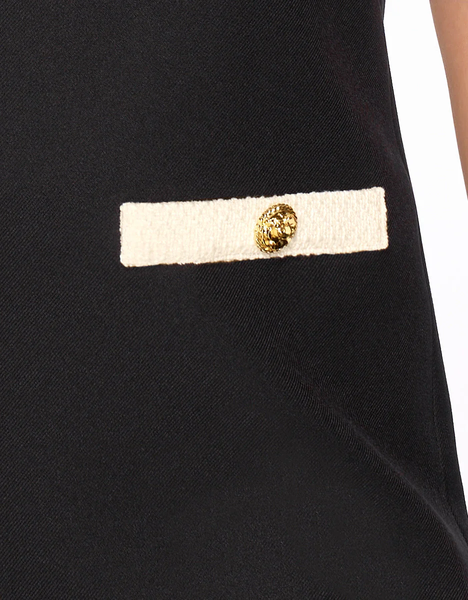 Contrast Detail Shift Dress - Image 3