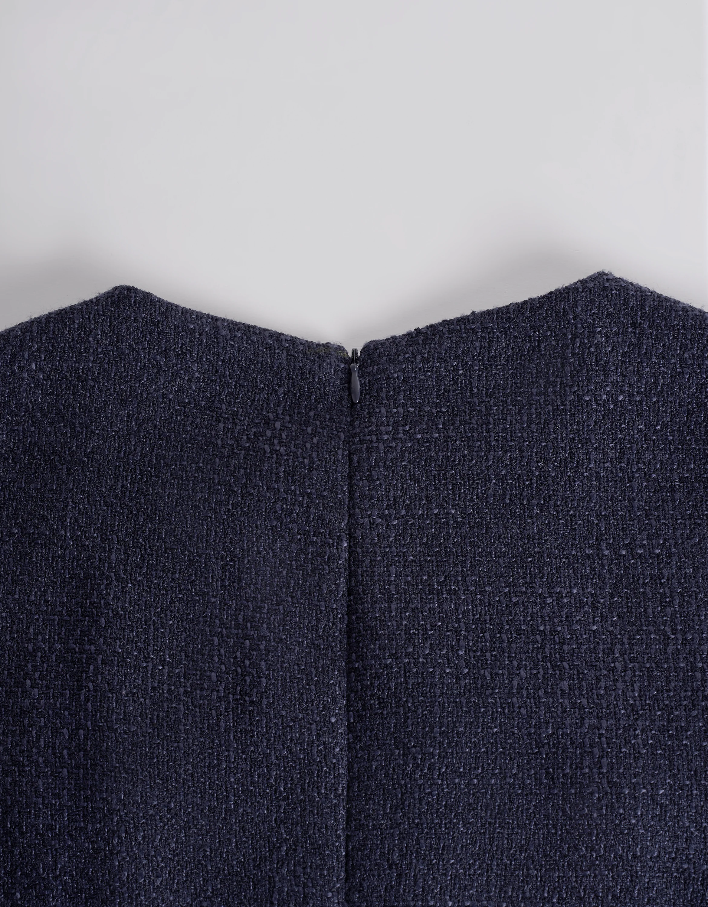 Contrast Detail Short Sleeve Tweed Dress - Image 9