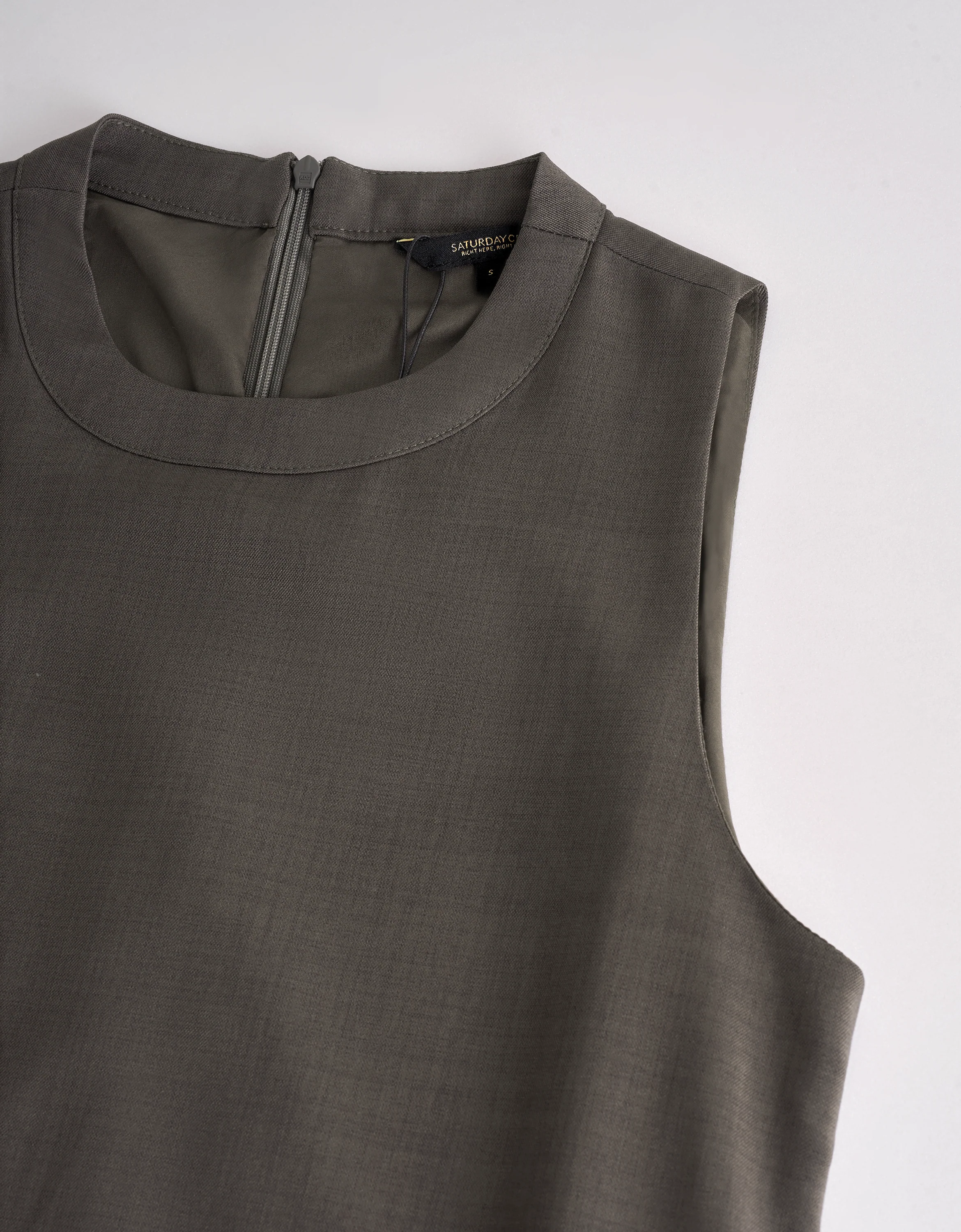 Contrast Hem Pleated Drop Waist Dress - Image 28