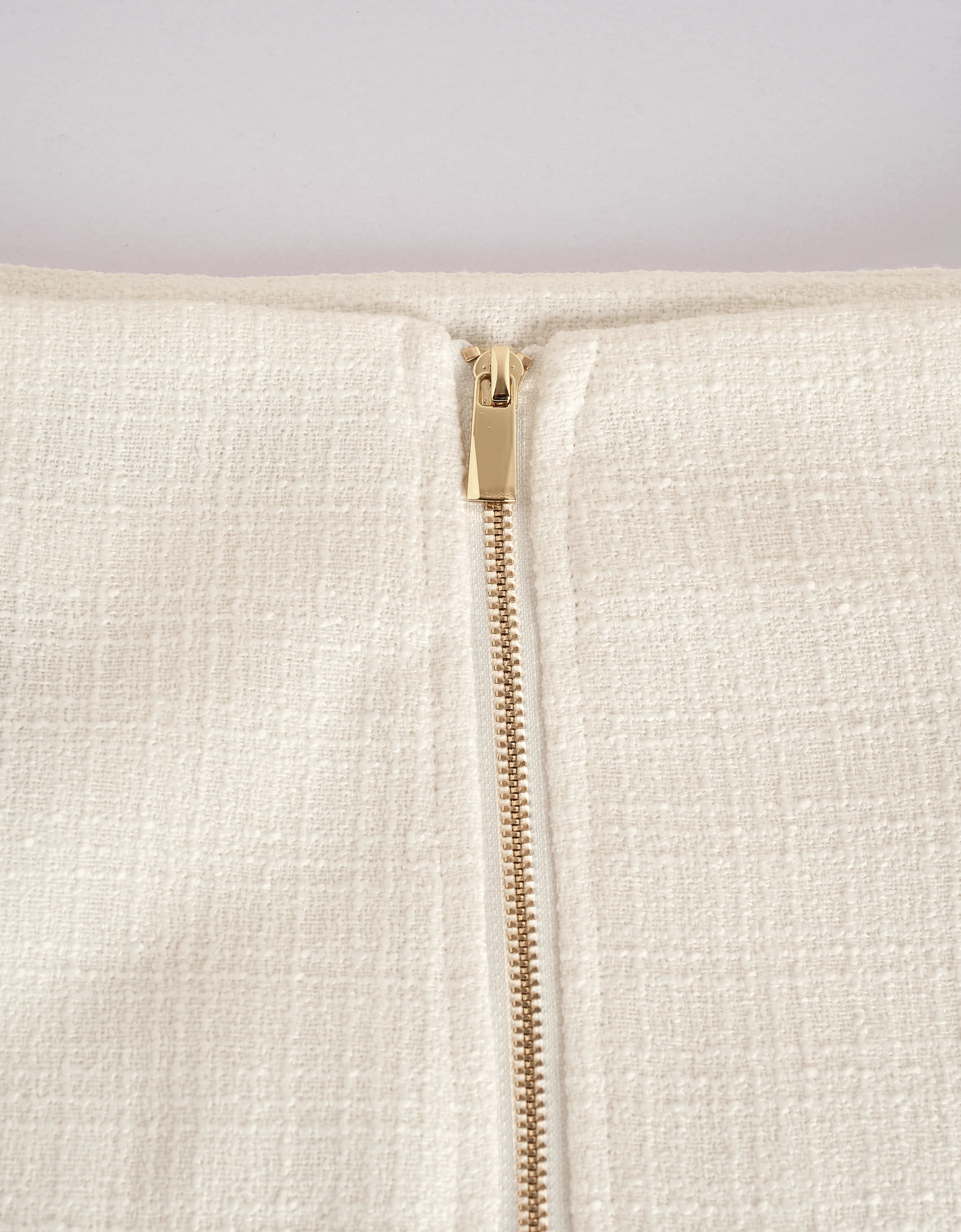 Contrast Piping Tweed Skirt - Image 6